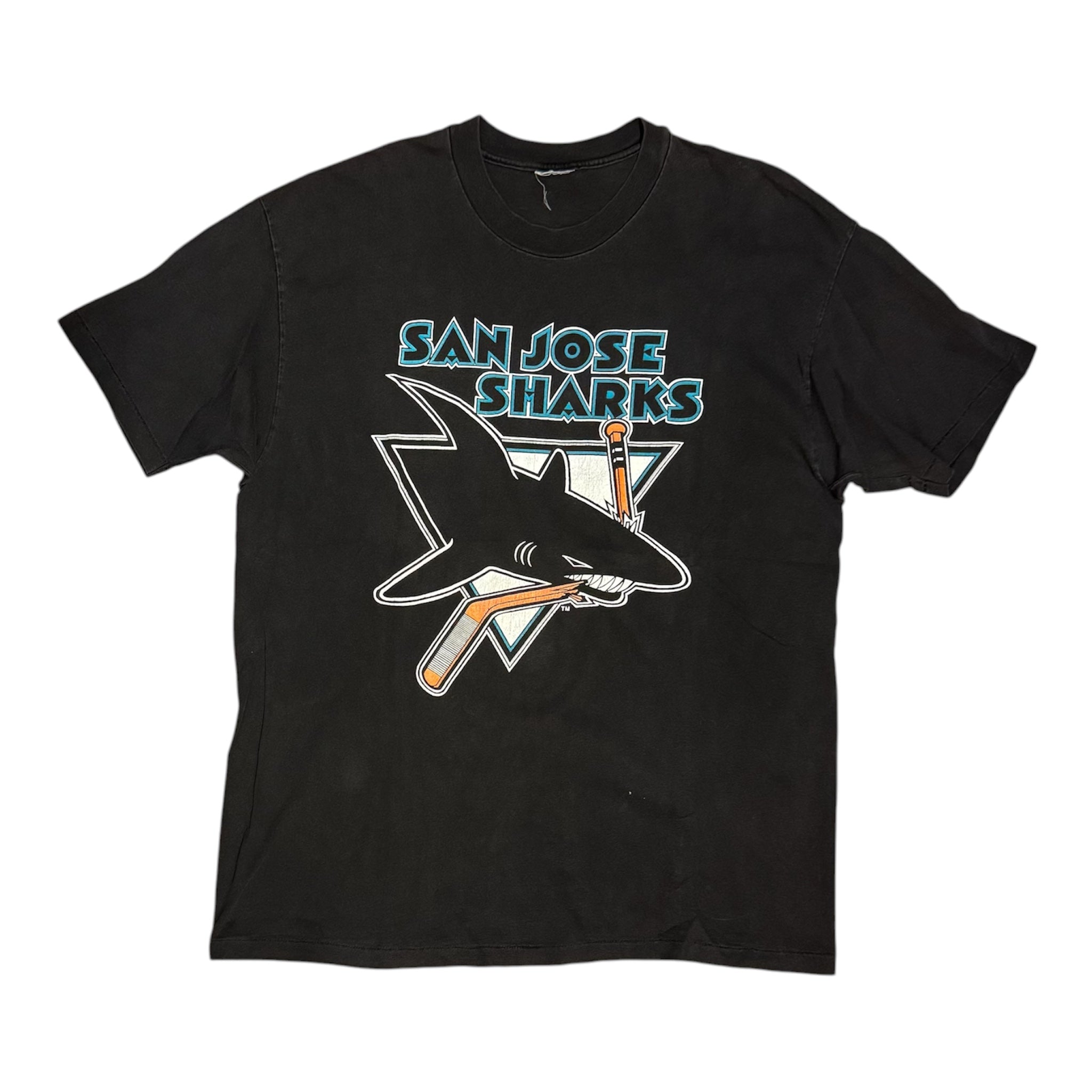 Vintage San Jose Sharks Black Tshirt