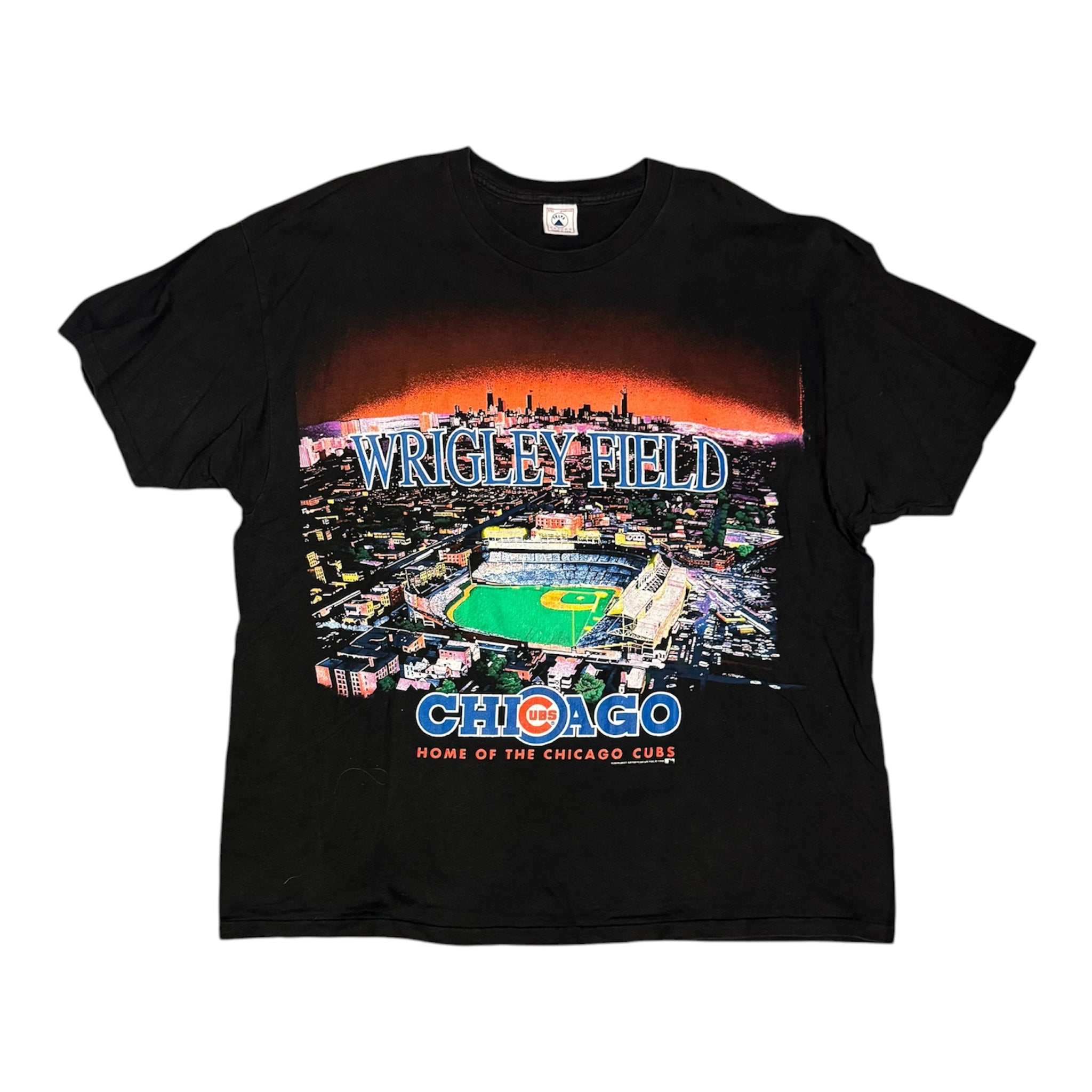 Vintage 1996 Wrigley Field Home Of The Chicago Cubs Black Tshirt