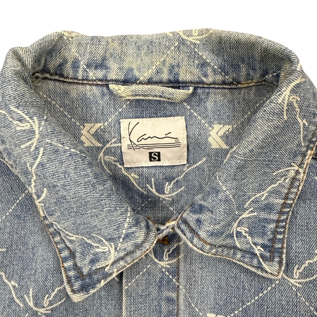 Karl Kani Denim Short Sleeve Overshirt
