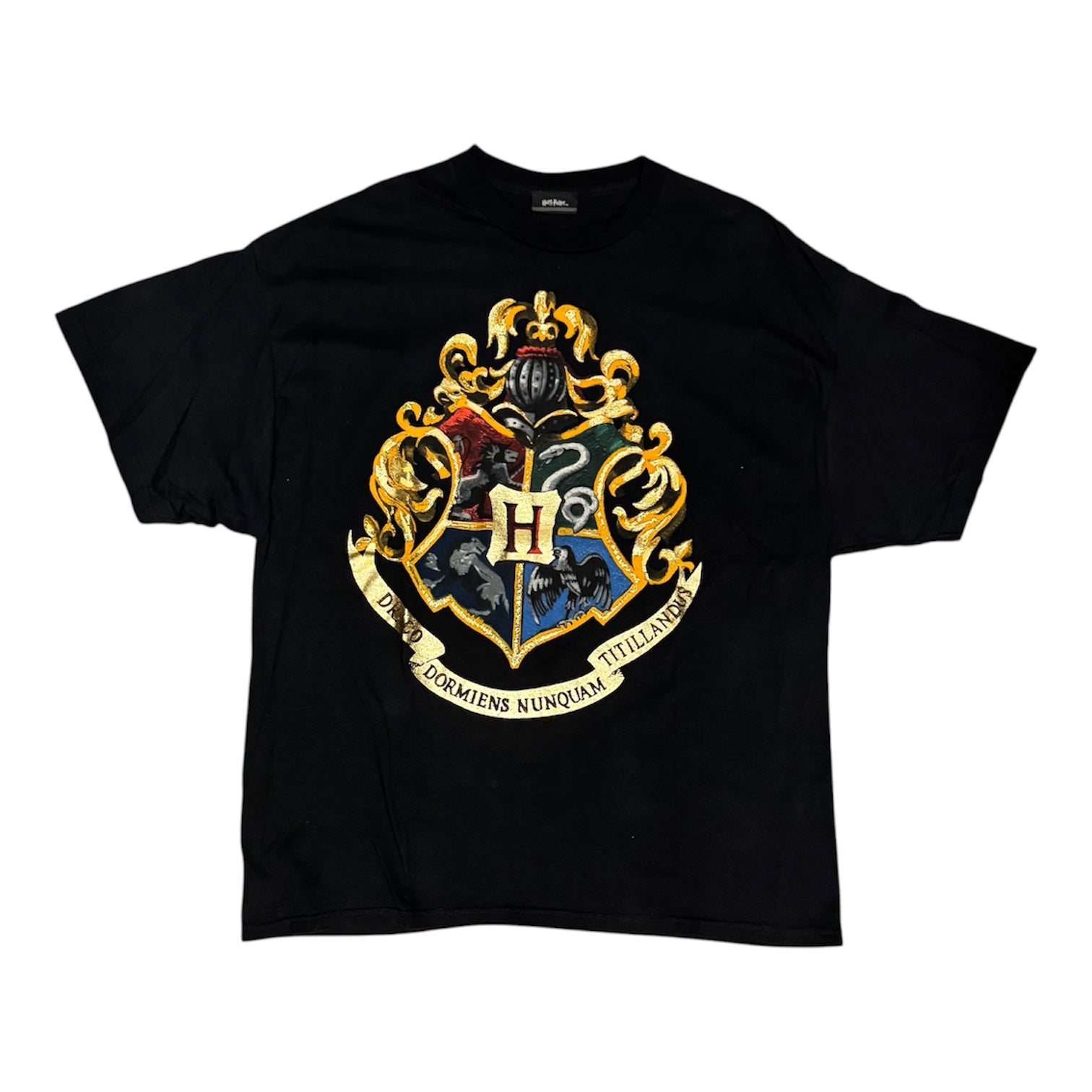 Harry Potter Hogwarts Crest Black Tshirt
