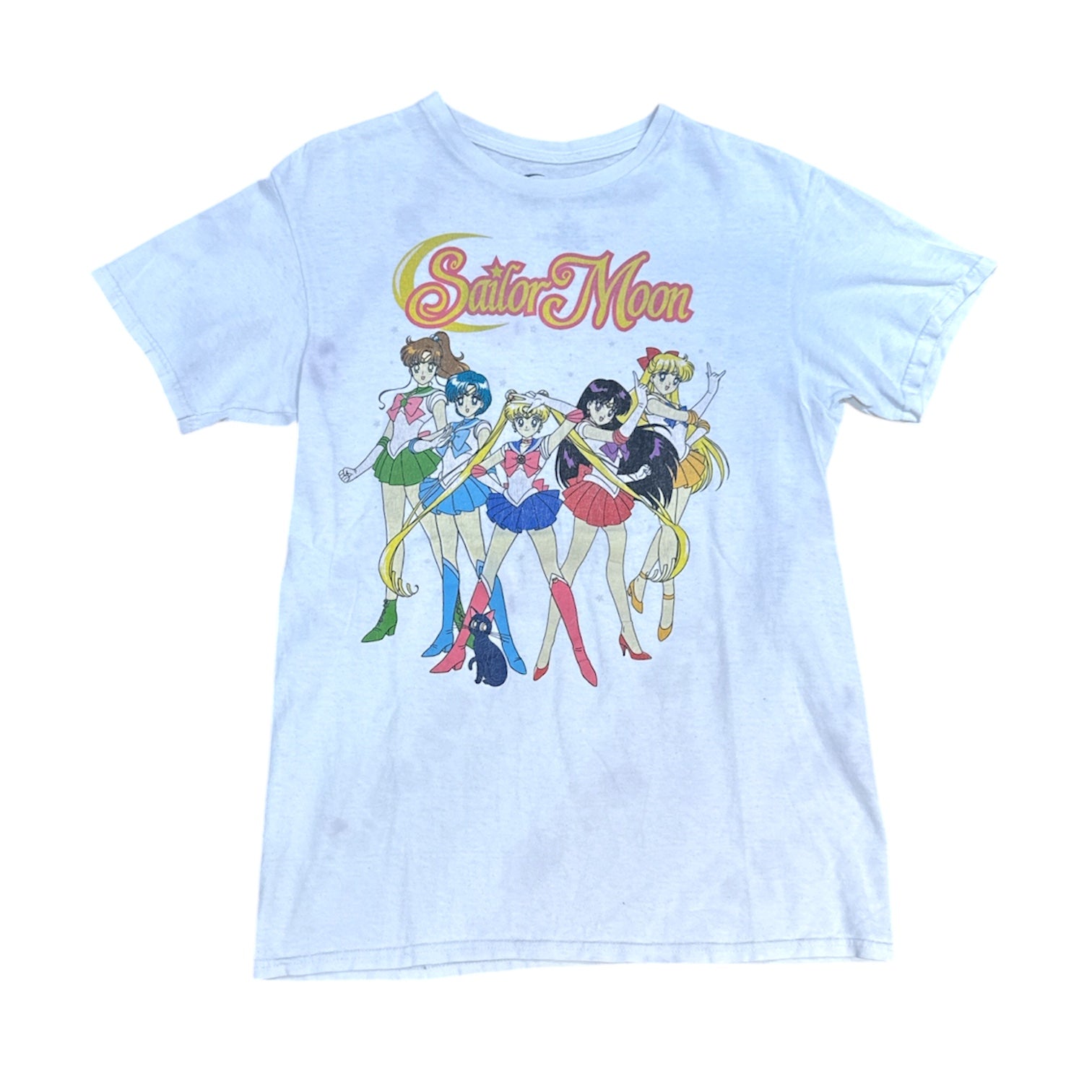 Sailor Moon White Fitted Tshirt