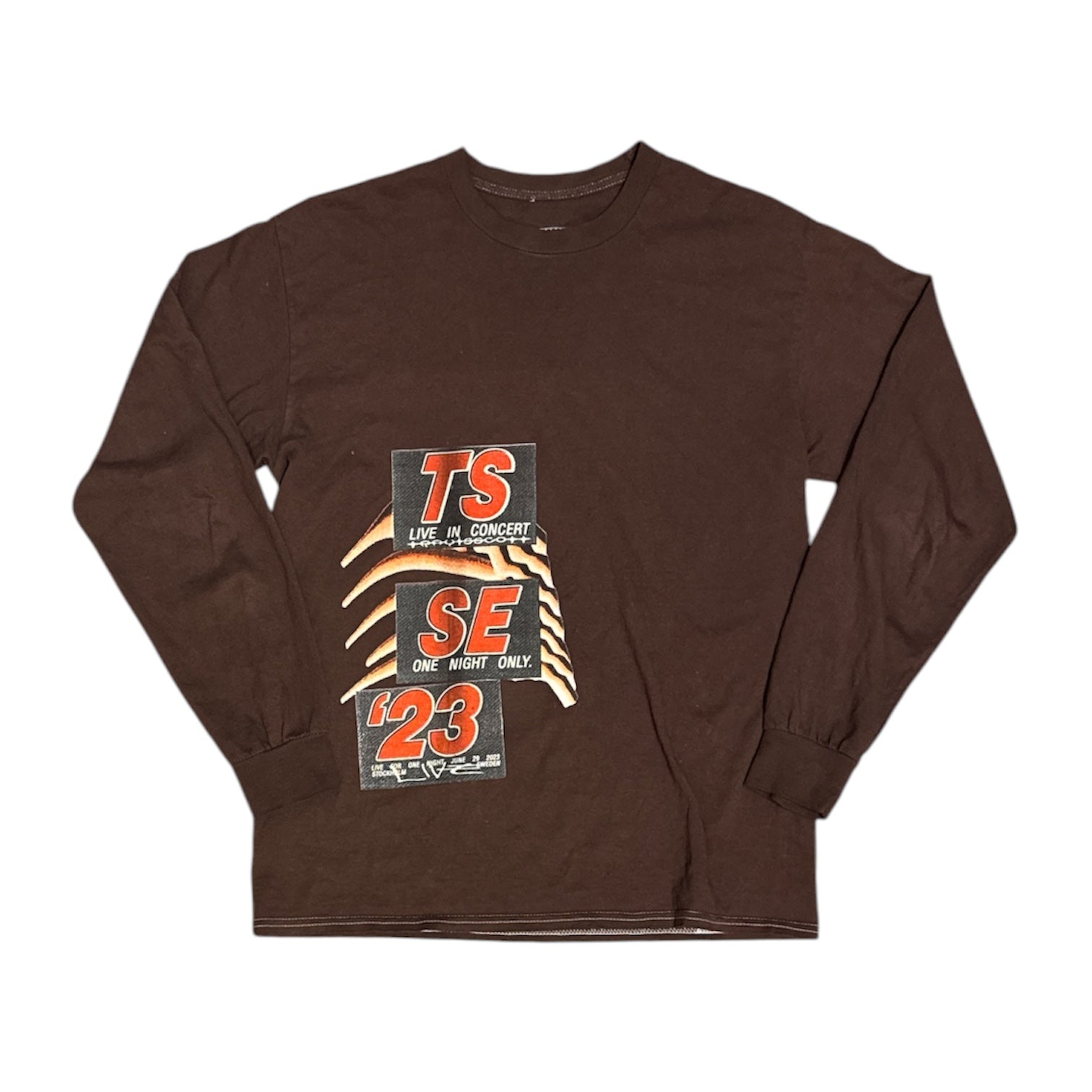 Travis Scott 2023 Lollapalooza Live Brown Long Sleeve