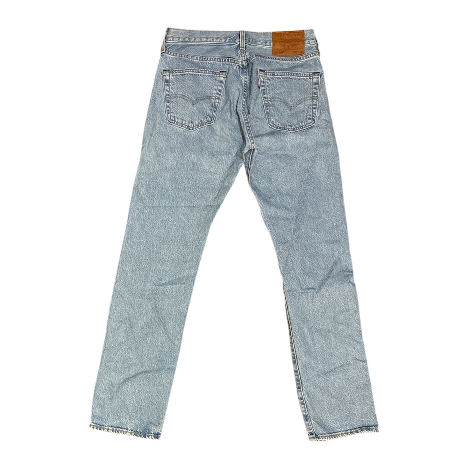 Levi's 501 Premium Original Fit Washed Light Blue Jeans
