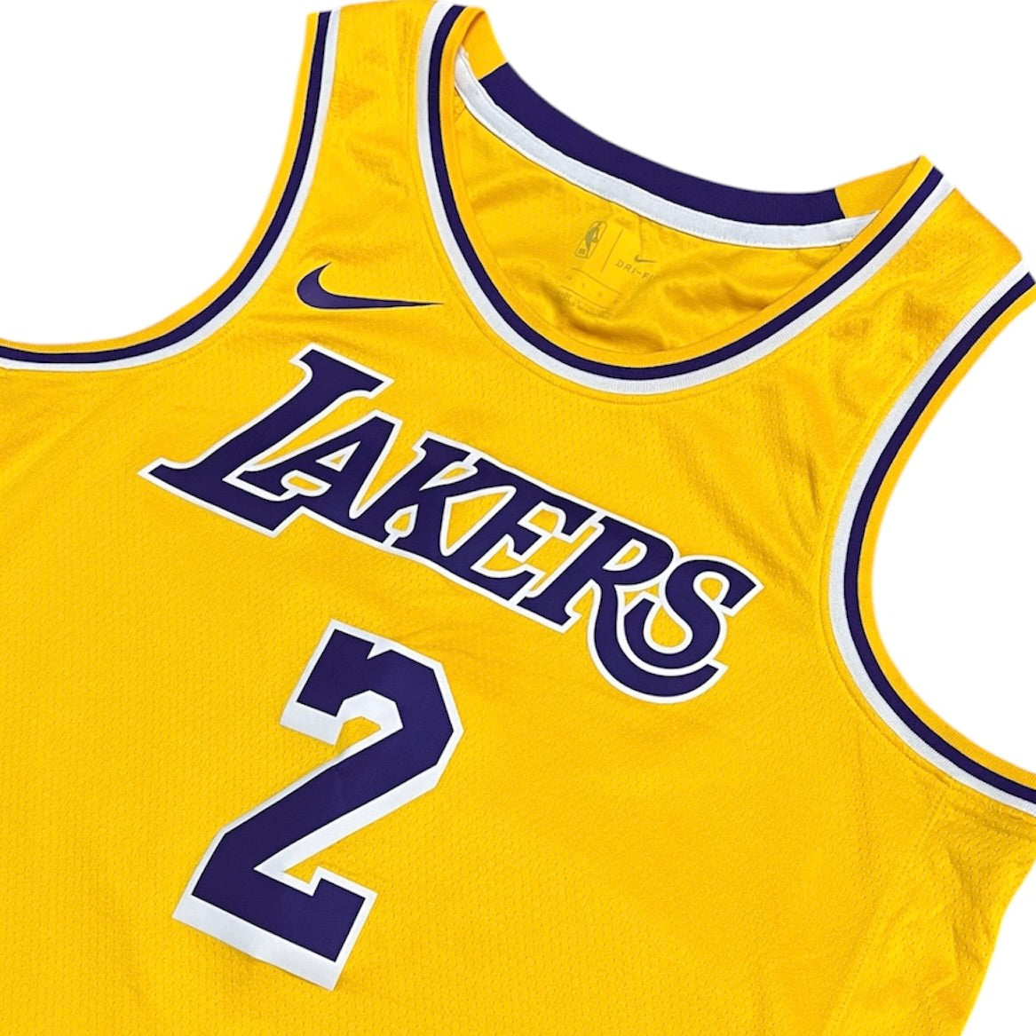Nike Los Angeles Lakers Lonzo Ball #2 Icon Swingman Fan Edition Home Basketball Jersey