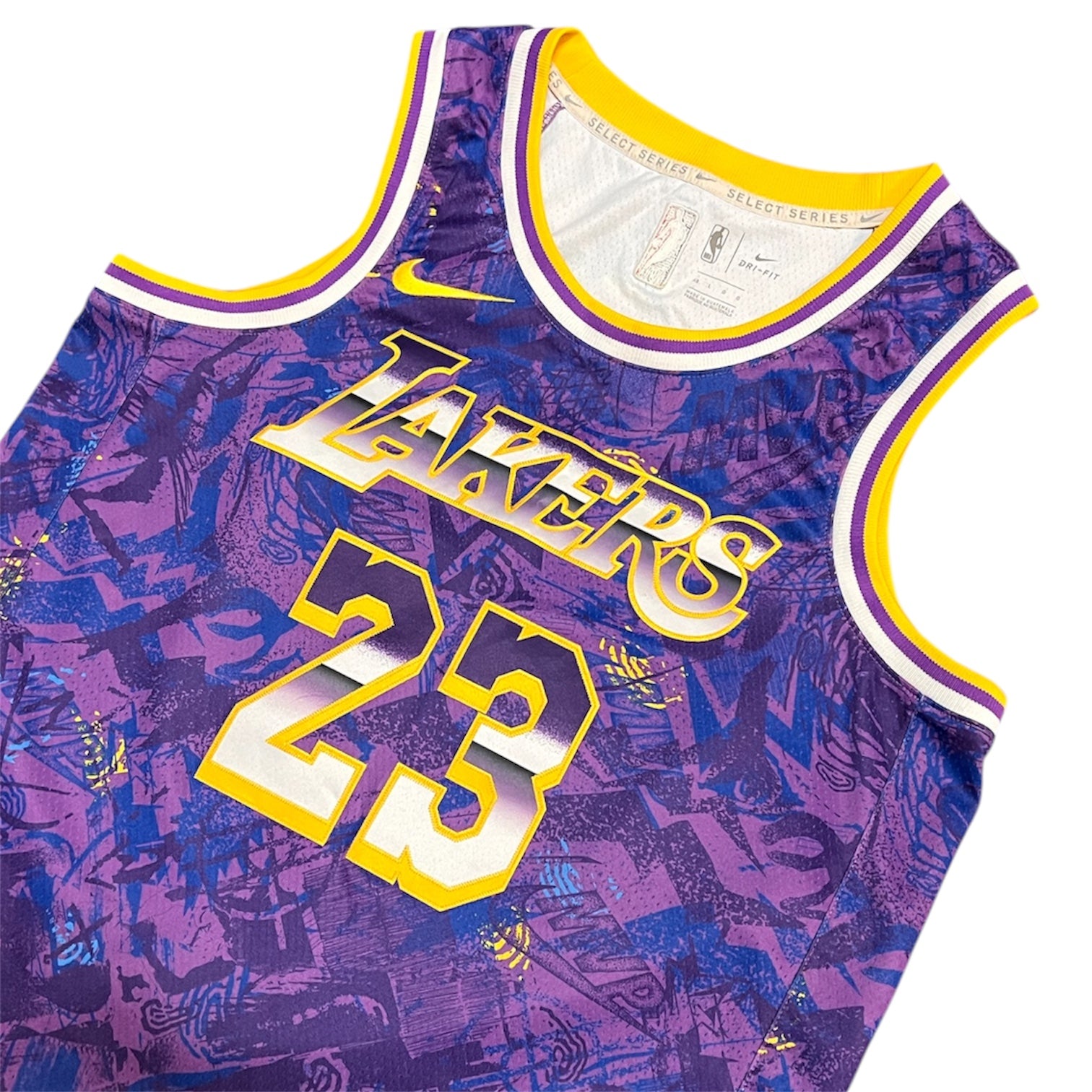 Nike Los Angeles Lakers Lebron James #23 MVP Rookie Of The Year Basketball Jersey