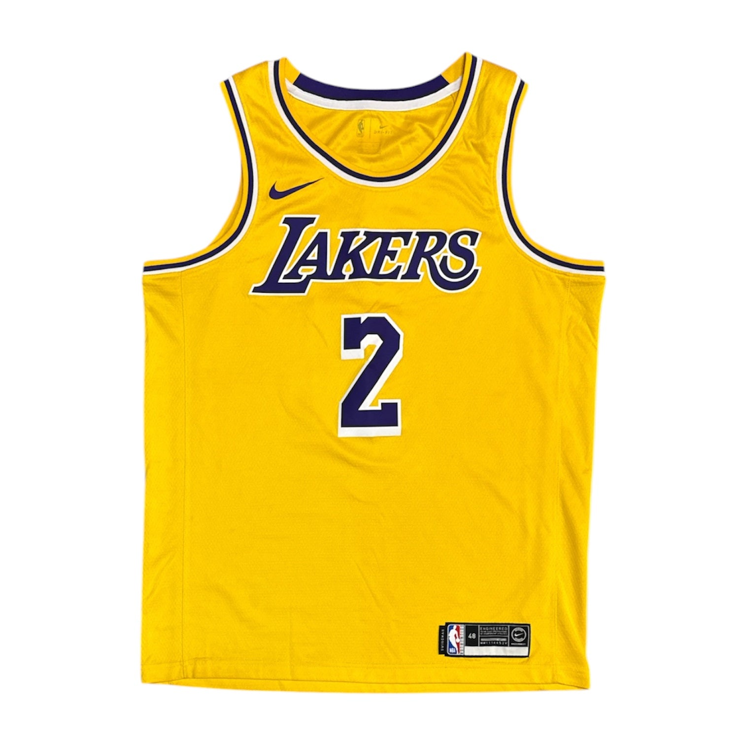 Nike Los Angeles Lakers Lonzo Ball #2 Icon Swingman Fan Edition Home Basketball Jersey