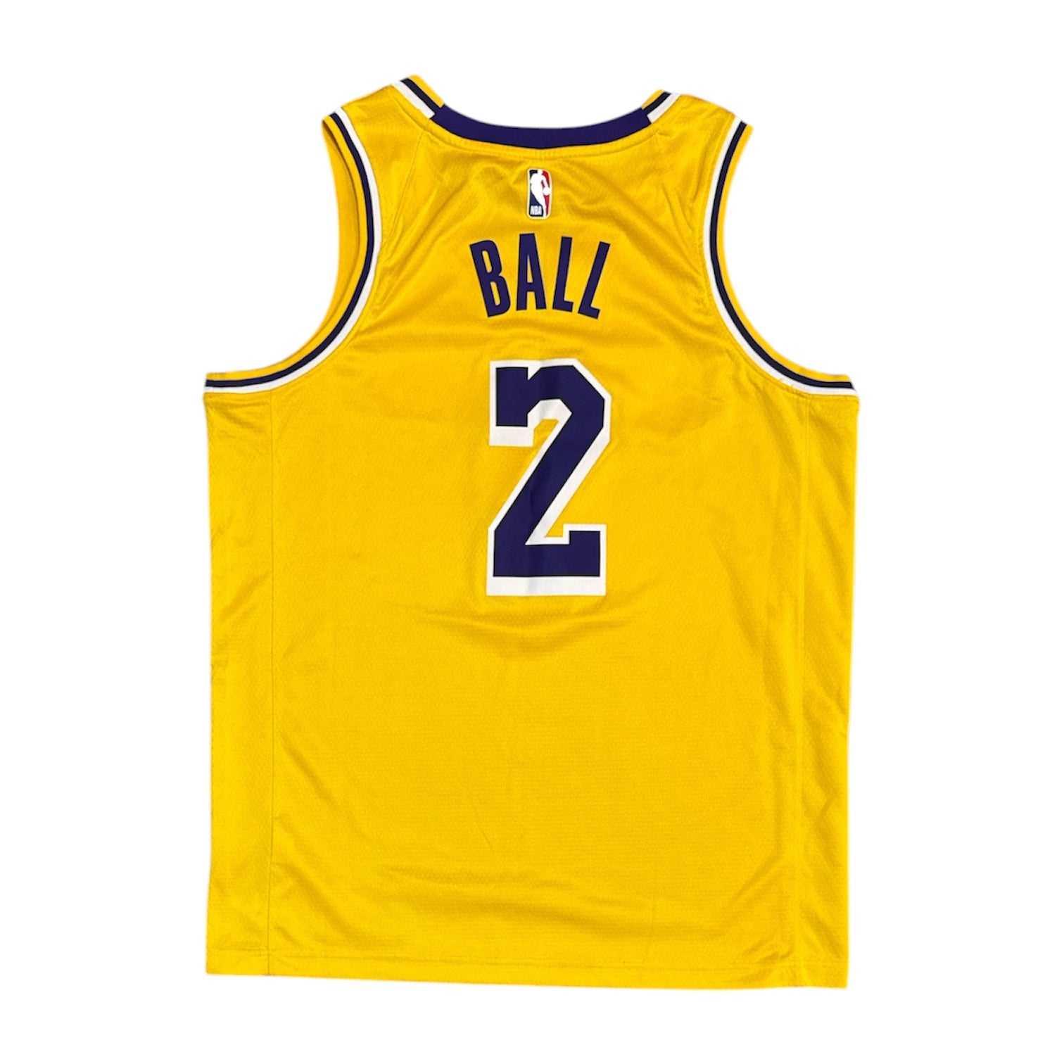 Nike Los Angeles Lakers Lonzo Ball #2 Icon Swingman Fan Edition Home Basketball Jersey