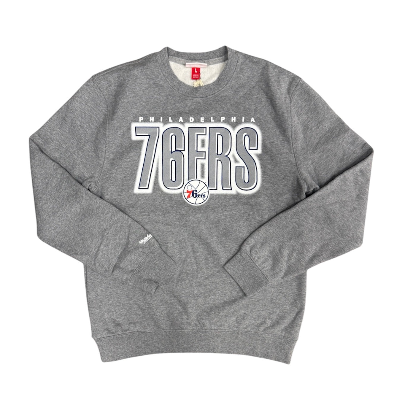 Mitchell & Ness Philadelphia 76ers Grey Sweatshirt