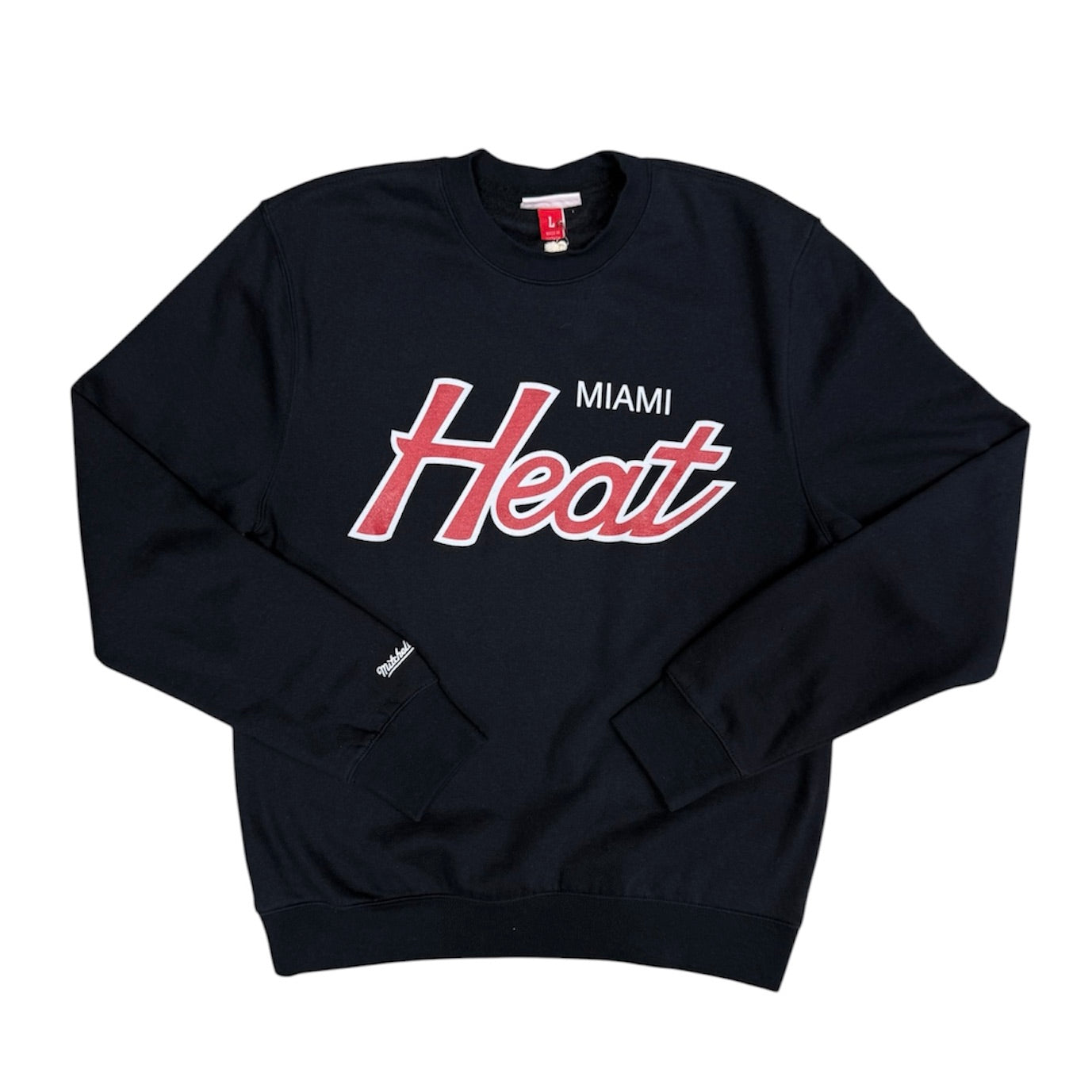 Mitchell & Ness Miami Heats Black Red Sweatshirt