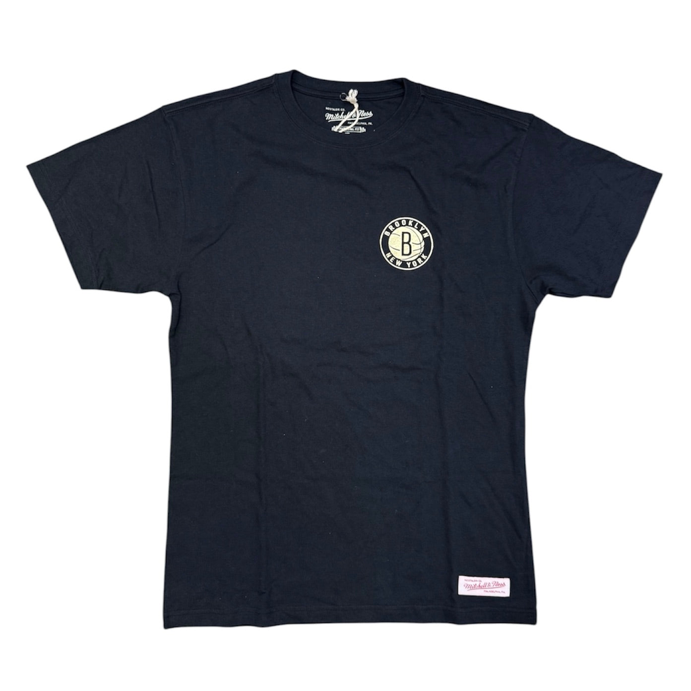 Mitchell & Ness Brooklyn Nets Traditional Fit Black Gold Shirt