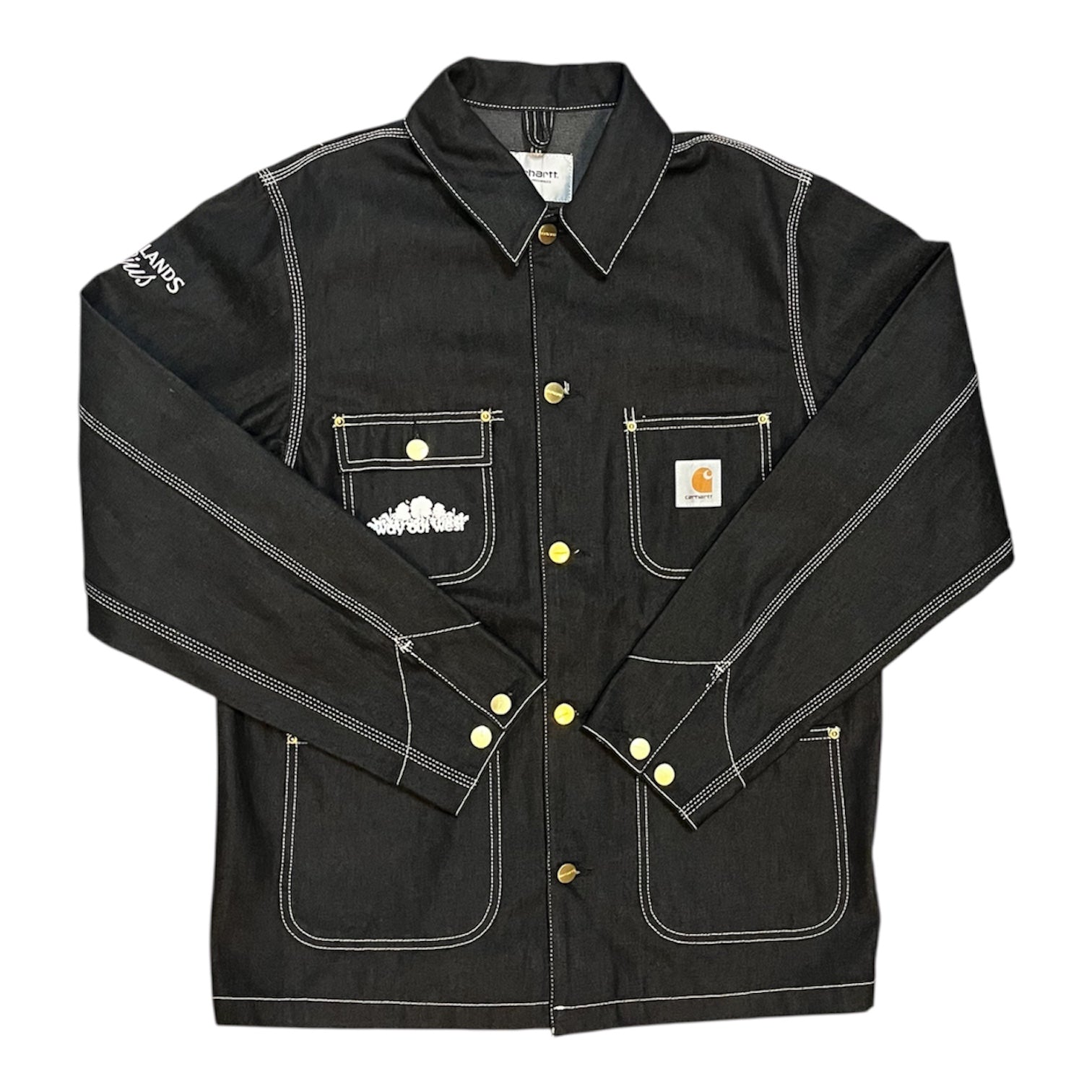 Carhartt Way Out West Black Denim OG Chore Coat Jacket