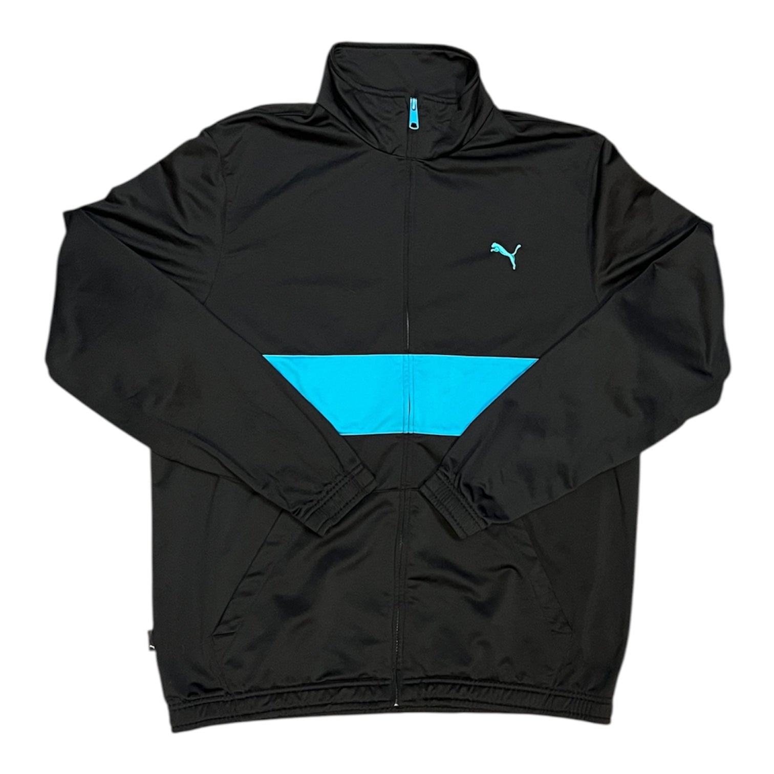 Puma T7 Black Teal Track Top