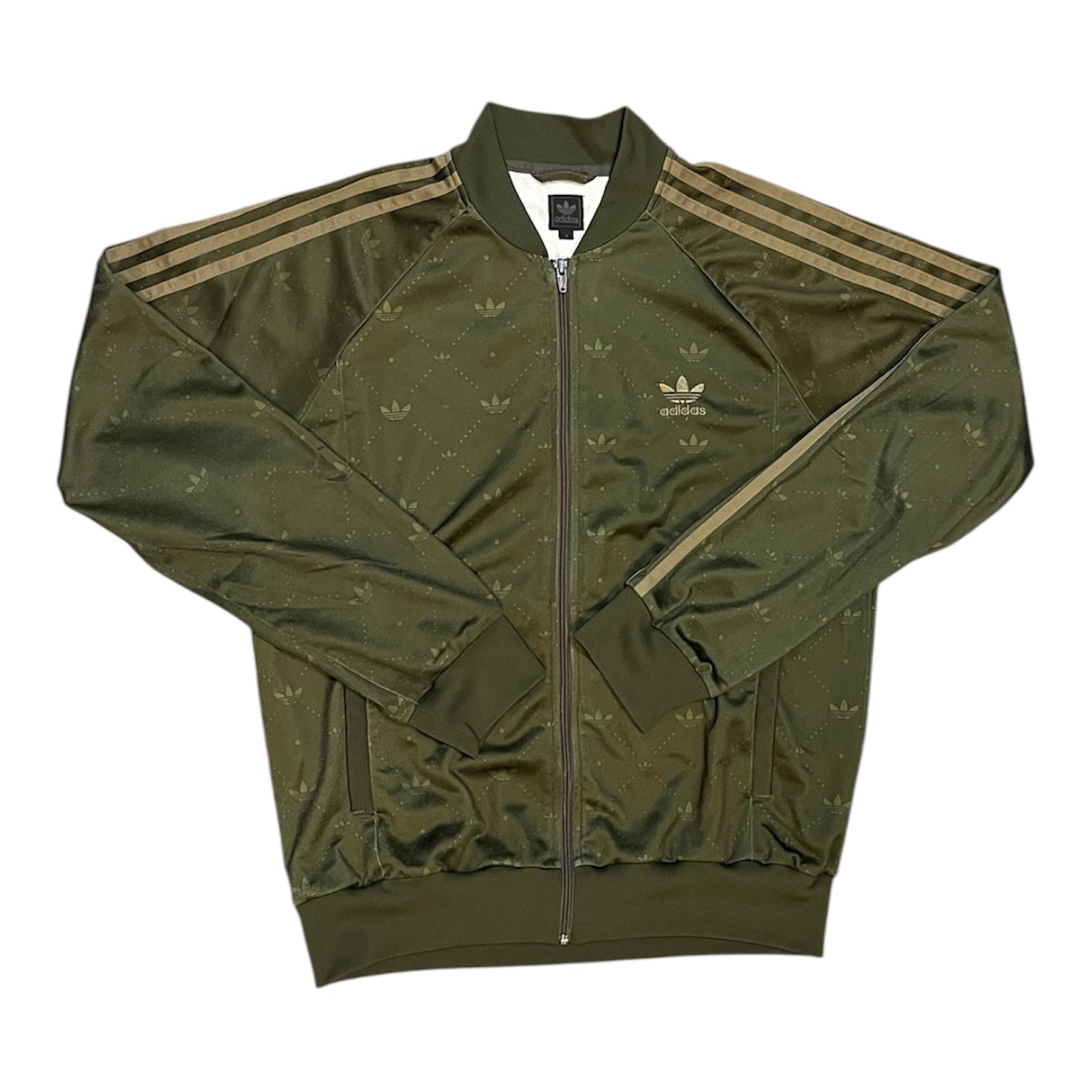 Adidas Khaki Green Track Top