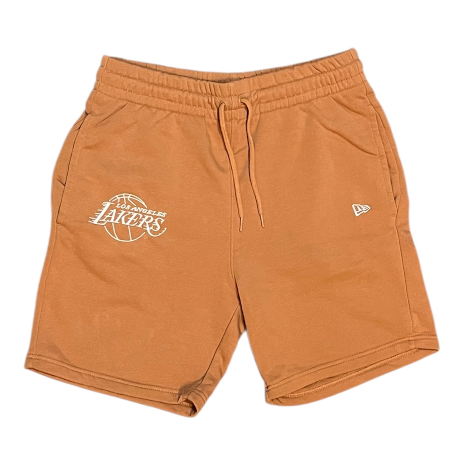 New Era Los Angeles Lakers Beige Orange Sweat Shorts