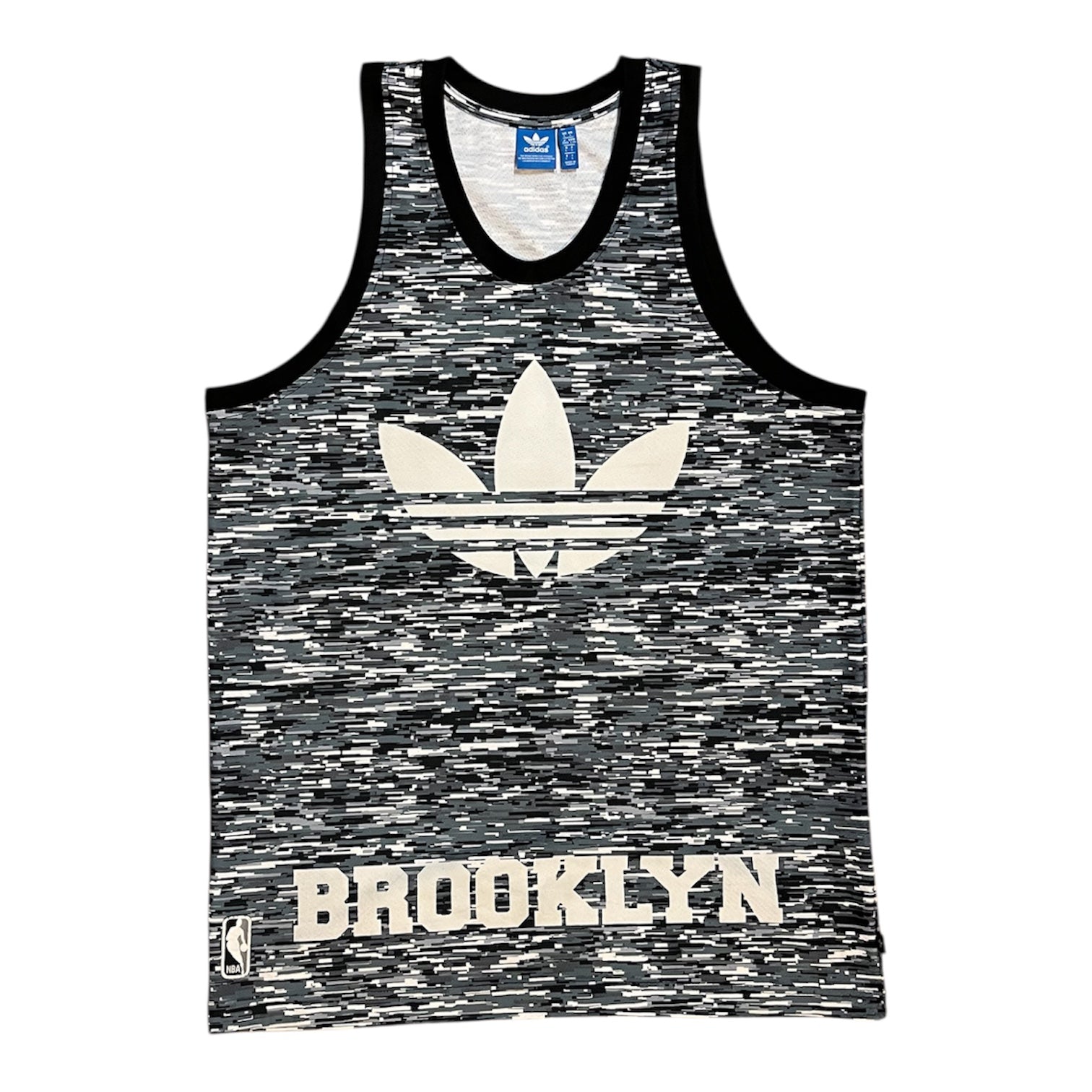 Adidas NBA Brooklyn Nets #67 Grey Black Basketball Jersey