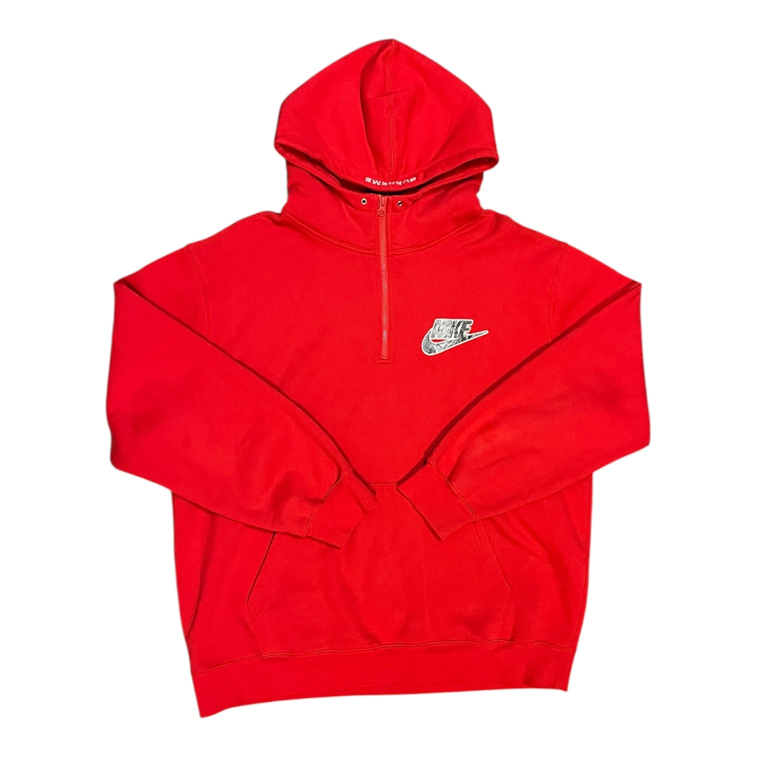 Supreme x Nike SS21 Half Zip Red Hoodie