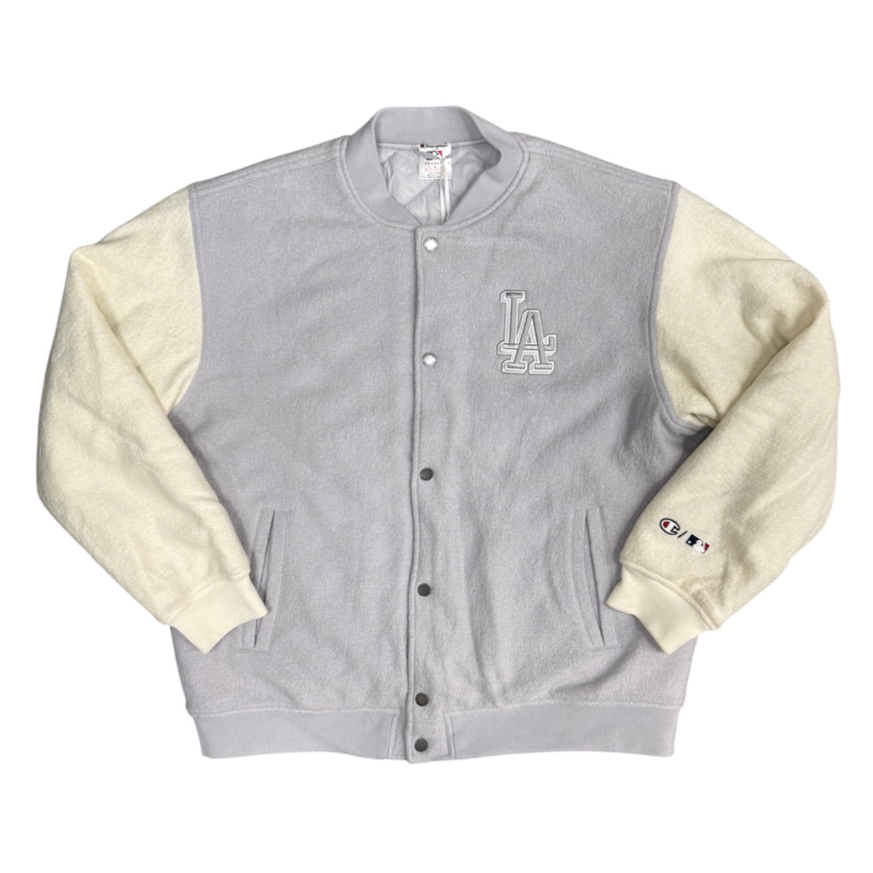 Champion Los Angeles Dodgers Grey White Varisty Jacket