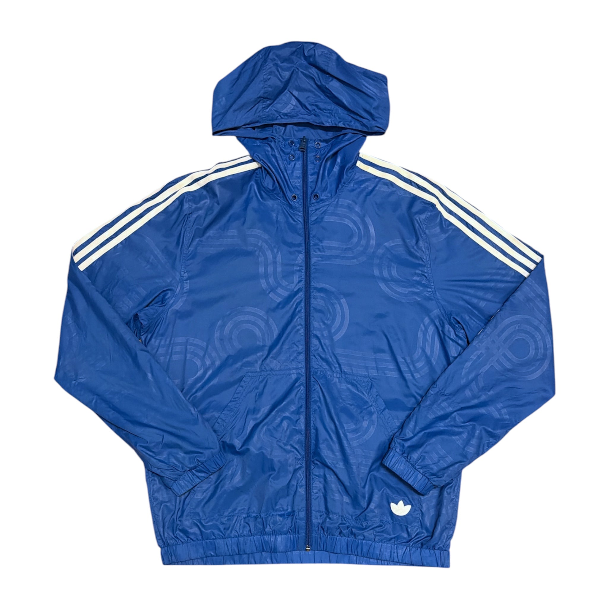 Adidas Originals Blue White Windbreaker Jacket