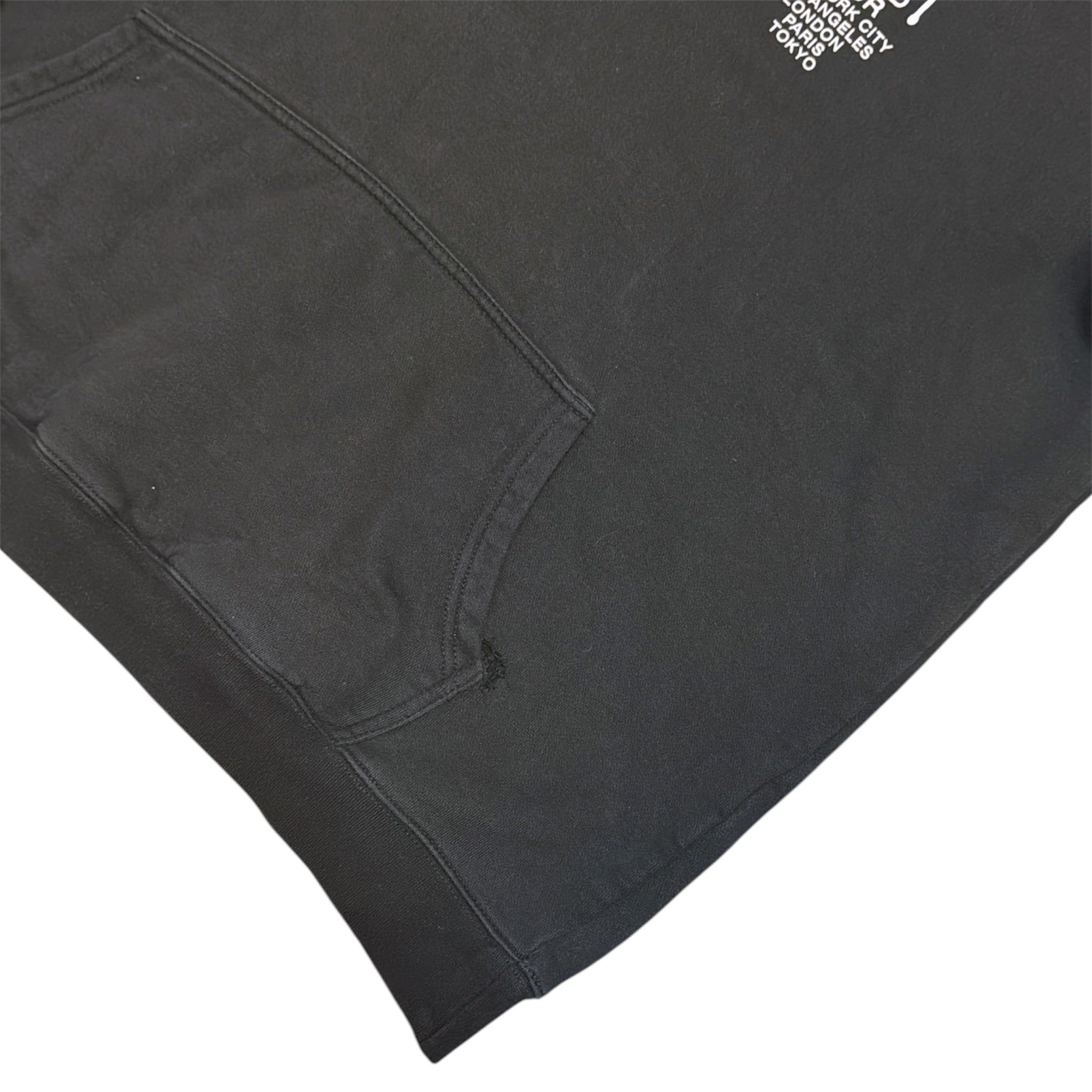 Stussy World Tour Black White Hoodie