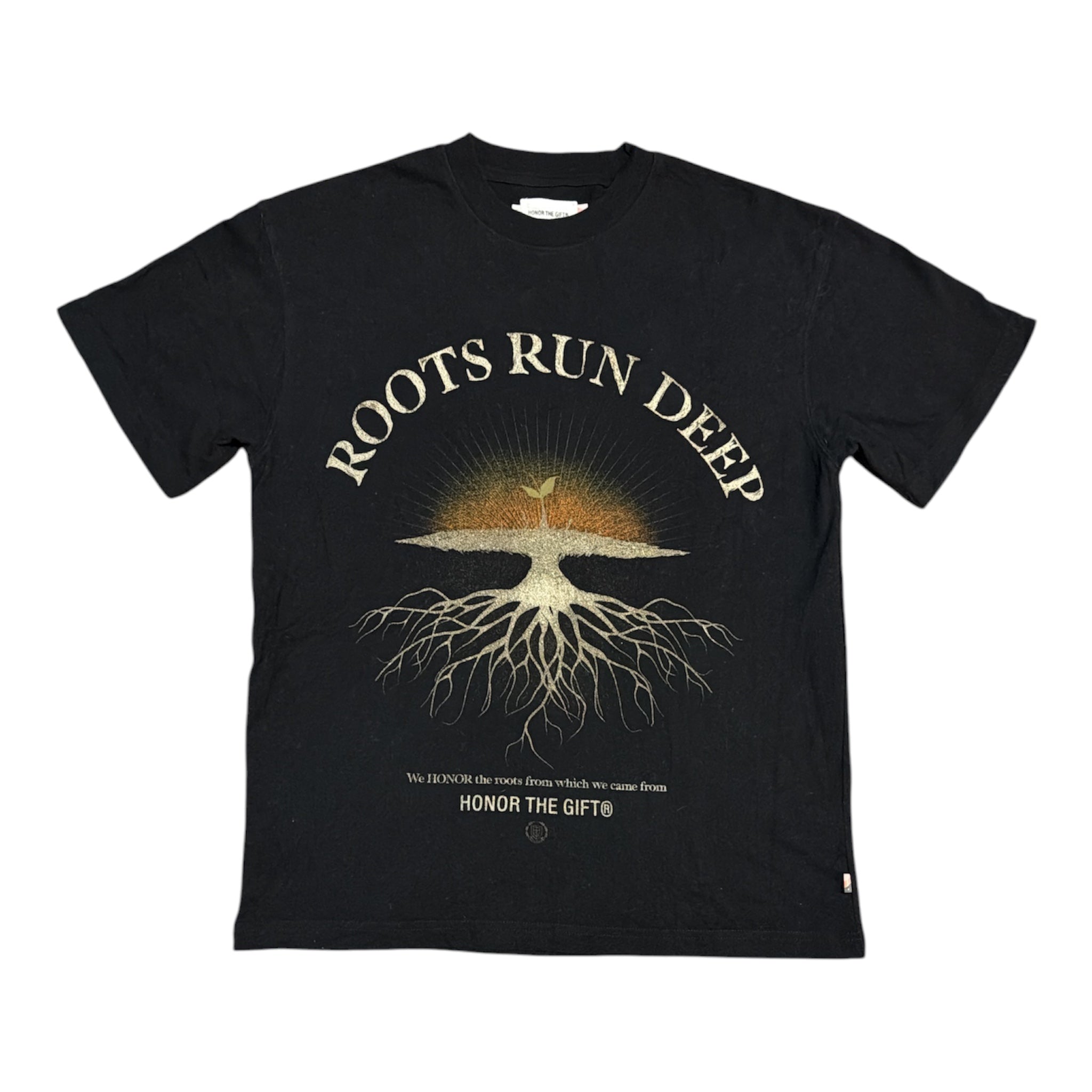 Honor The Gift Roots Run Deep Black Tshirt