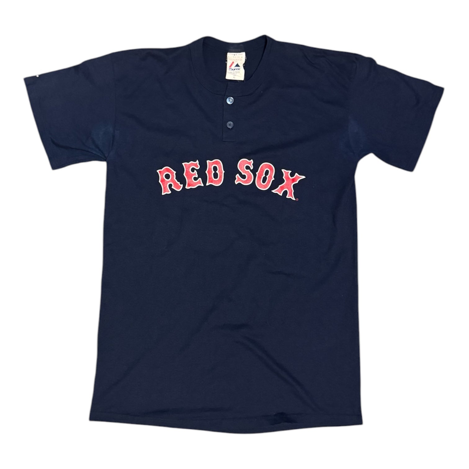 Majestic Boston Red Sox Button Neck Tshirt