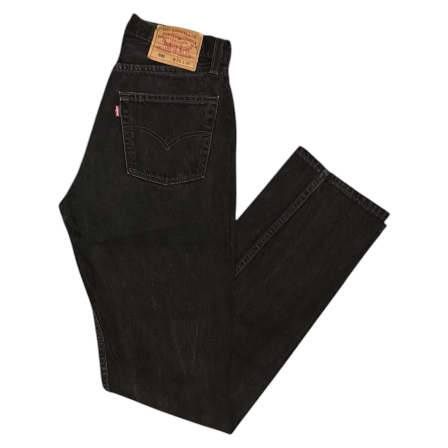 Vintage Levi's 501 Black/Grey Jeans (W28/L34)