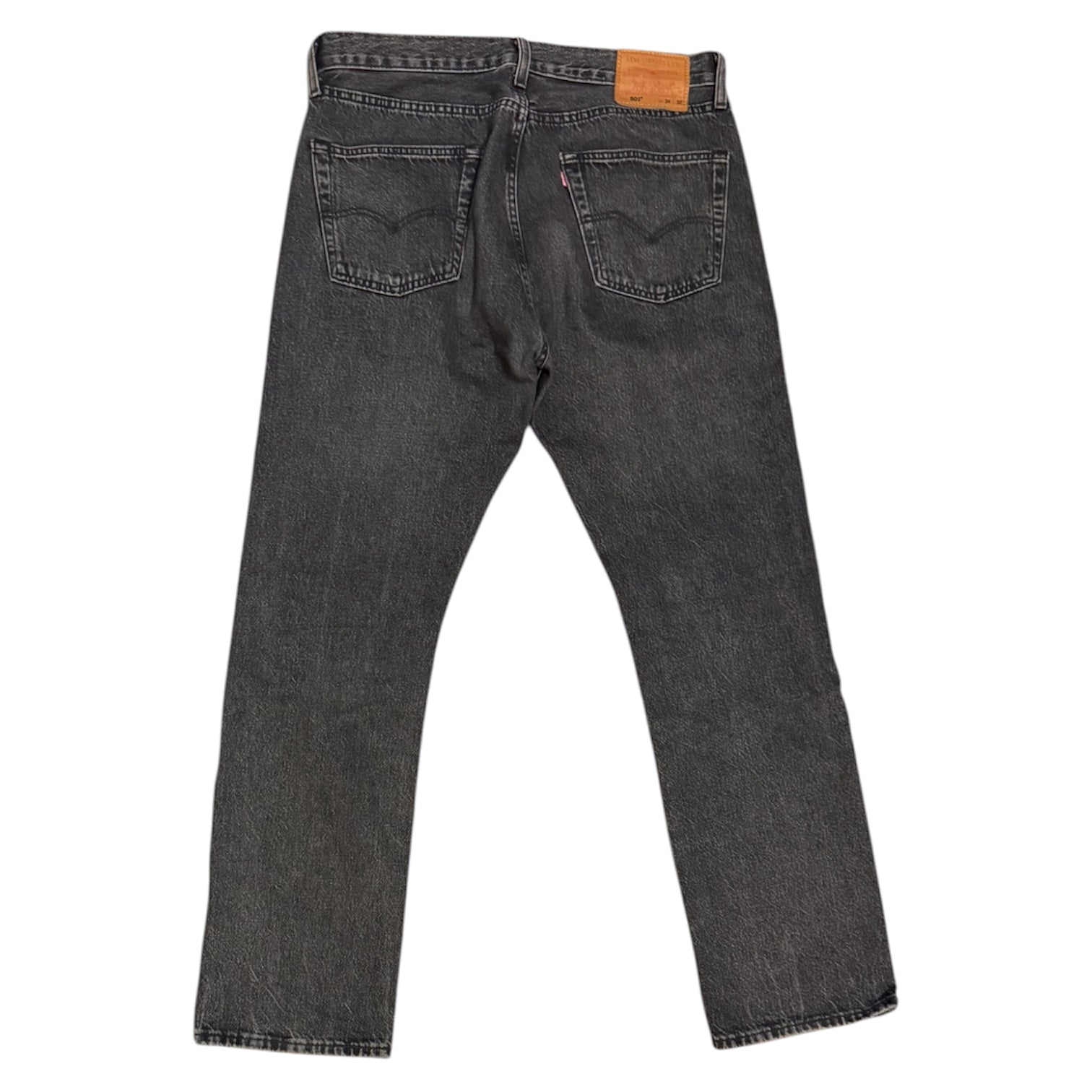 Levis 501 Washed Black Jeans