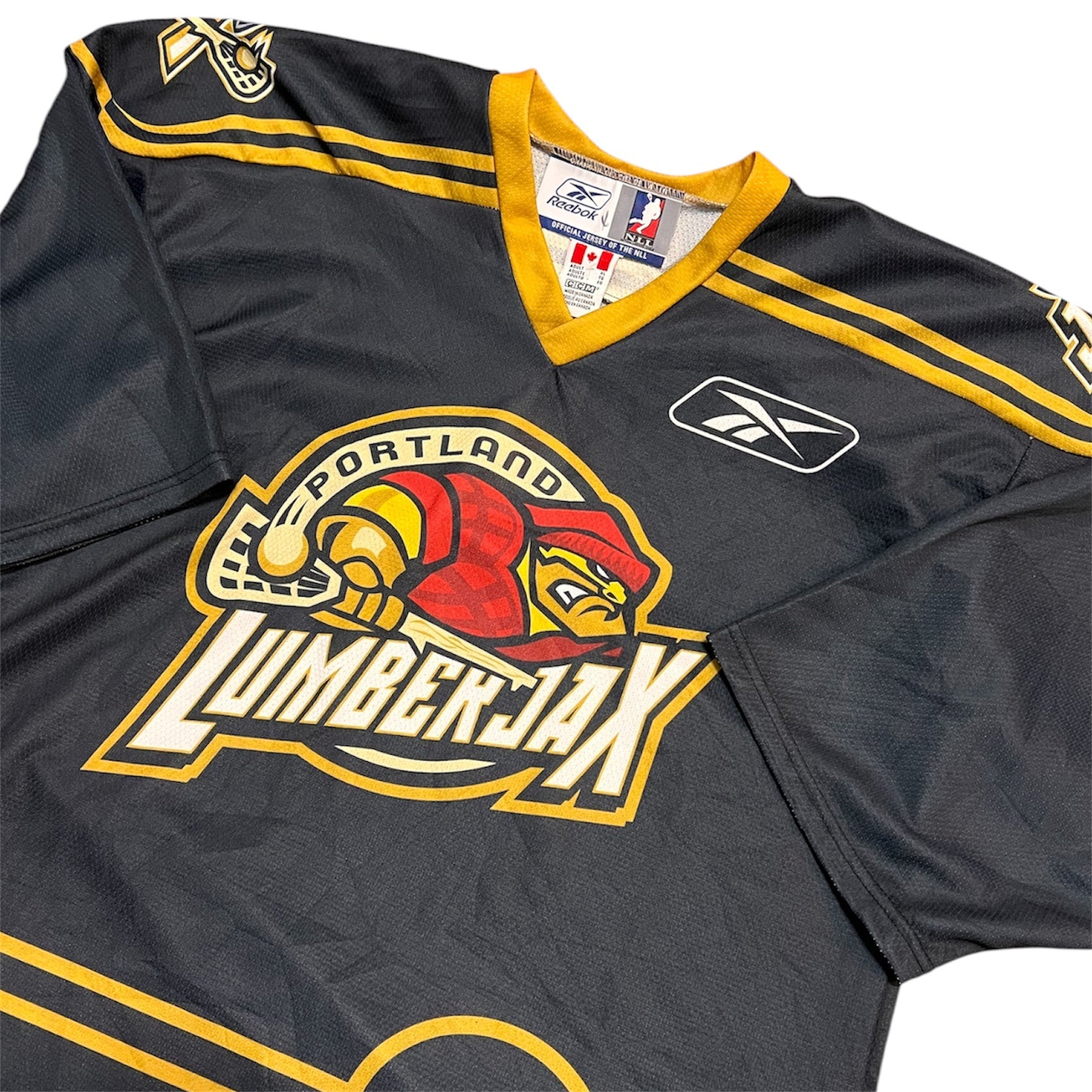 Reebok CCM NLL Portland Lumberjax Lacrose Jersey
