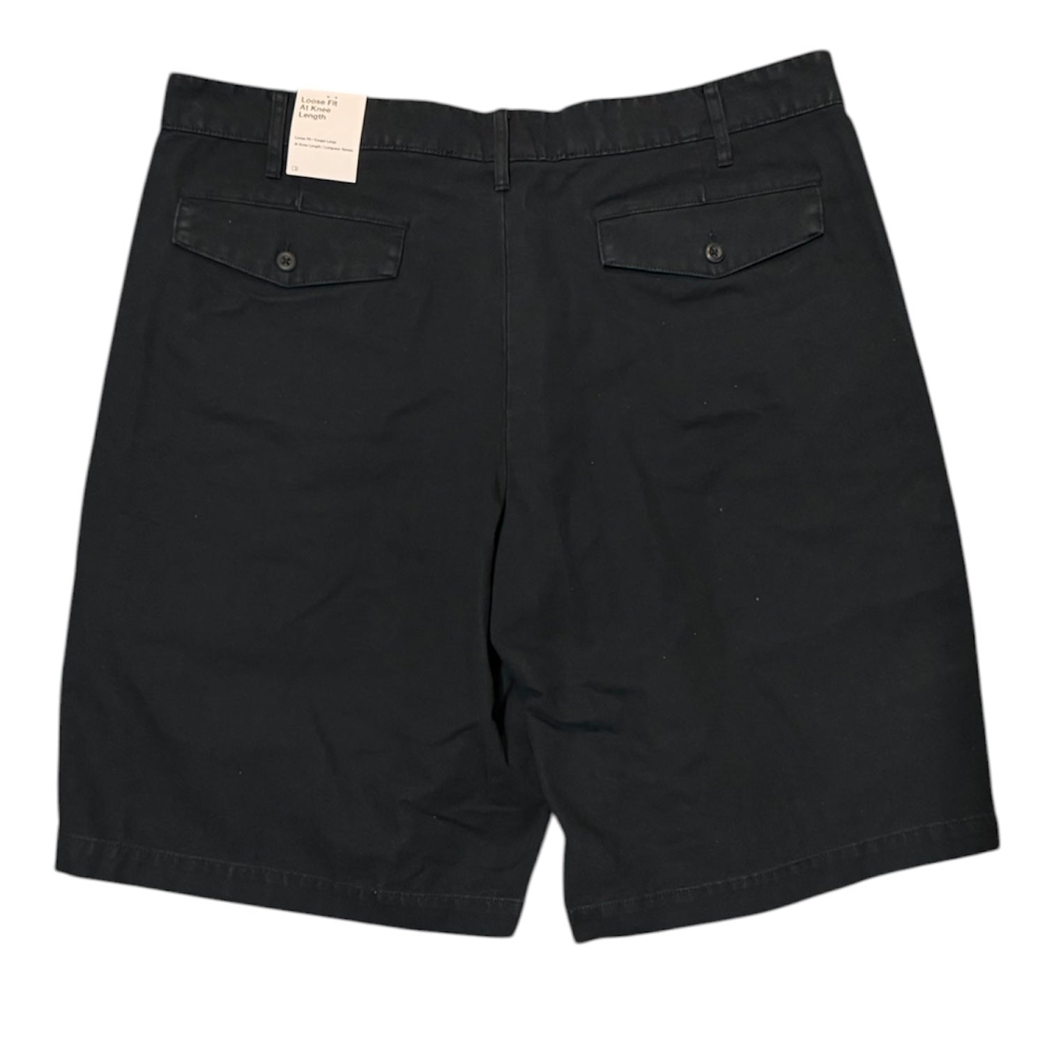 Nike Life Pleated Washed Black Chino Shorts