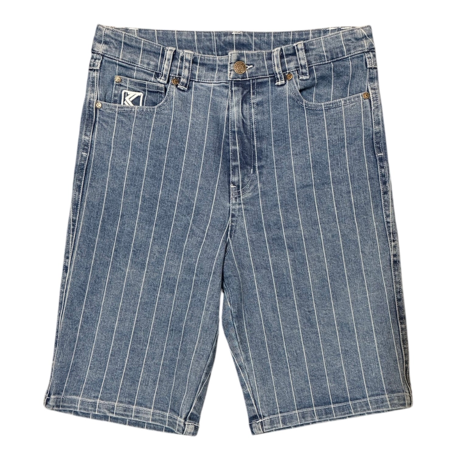 Karl Kani OG Pinstripe Denim Shorts