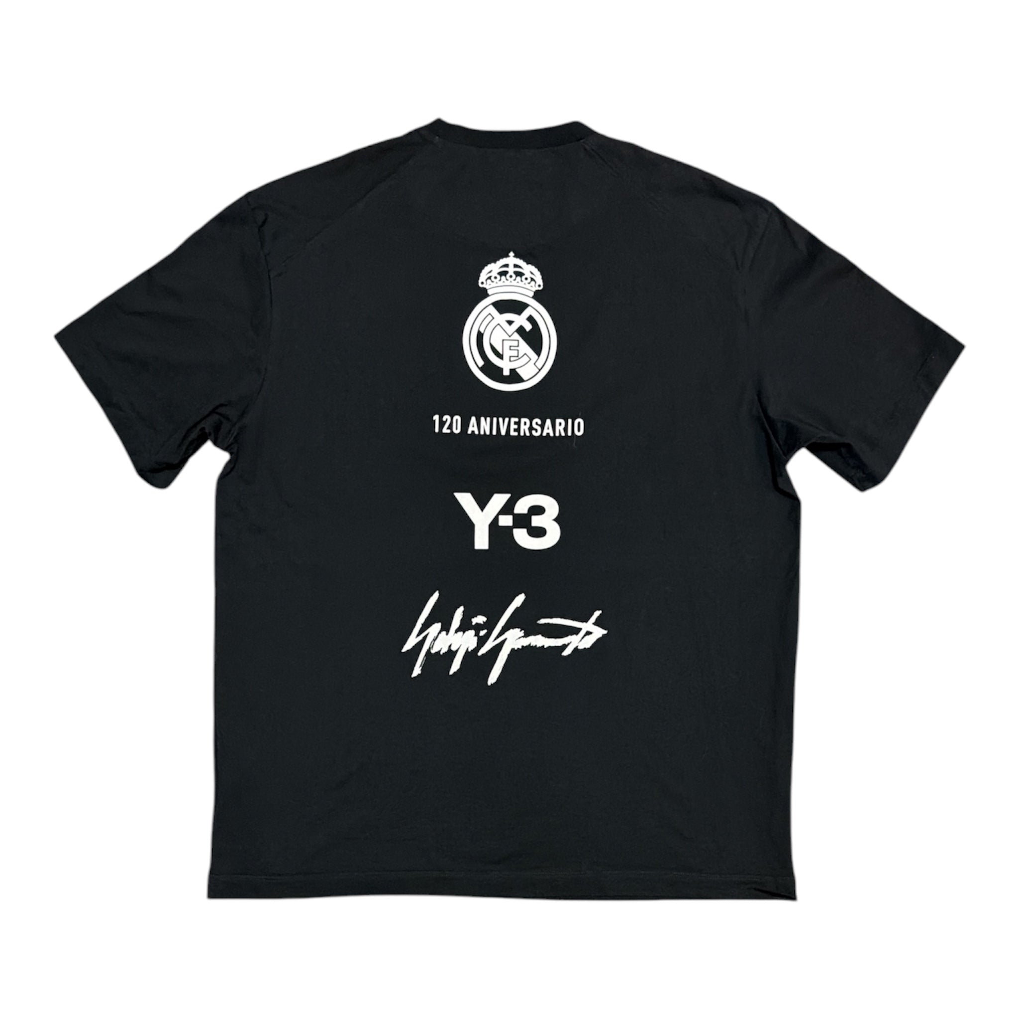 Adidas Y-3 Real Madrid 120th Anniversary Black Tshirt