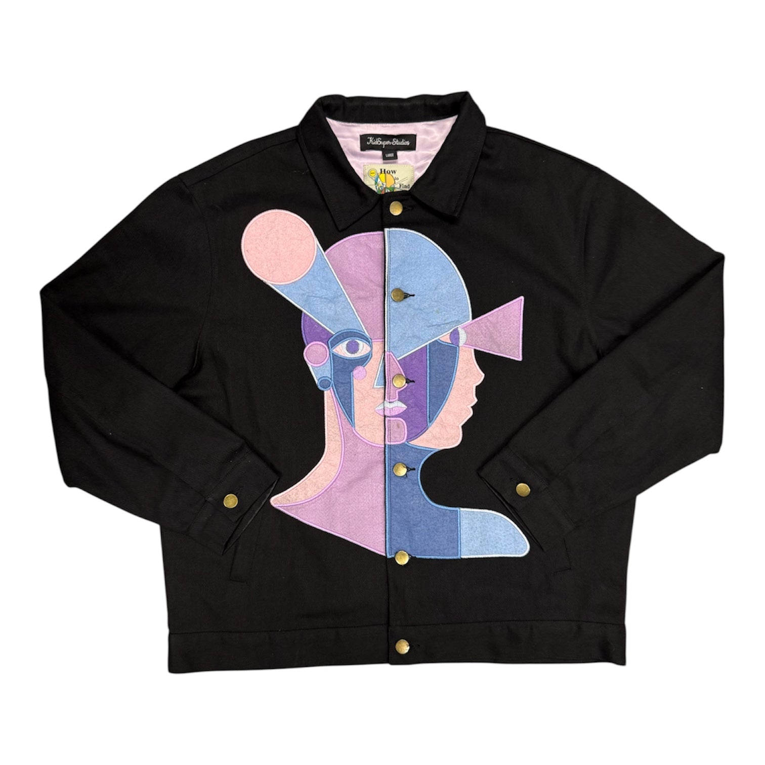 KidSuper SS24 Whose Idea Is It Anyway Black Jacket