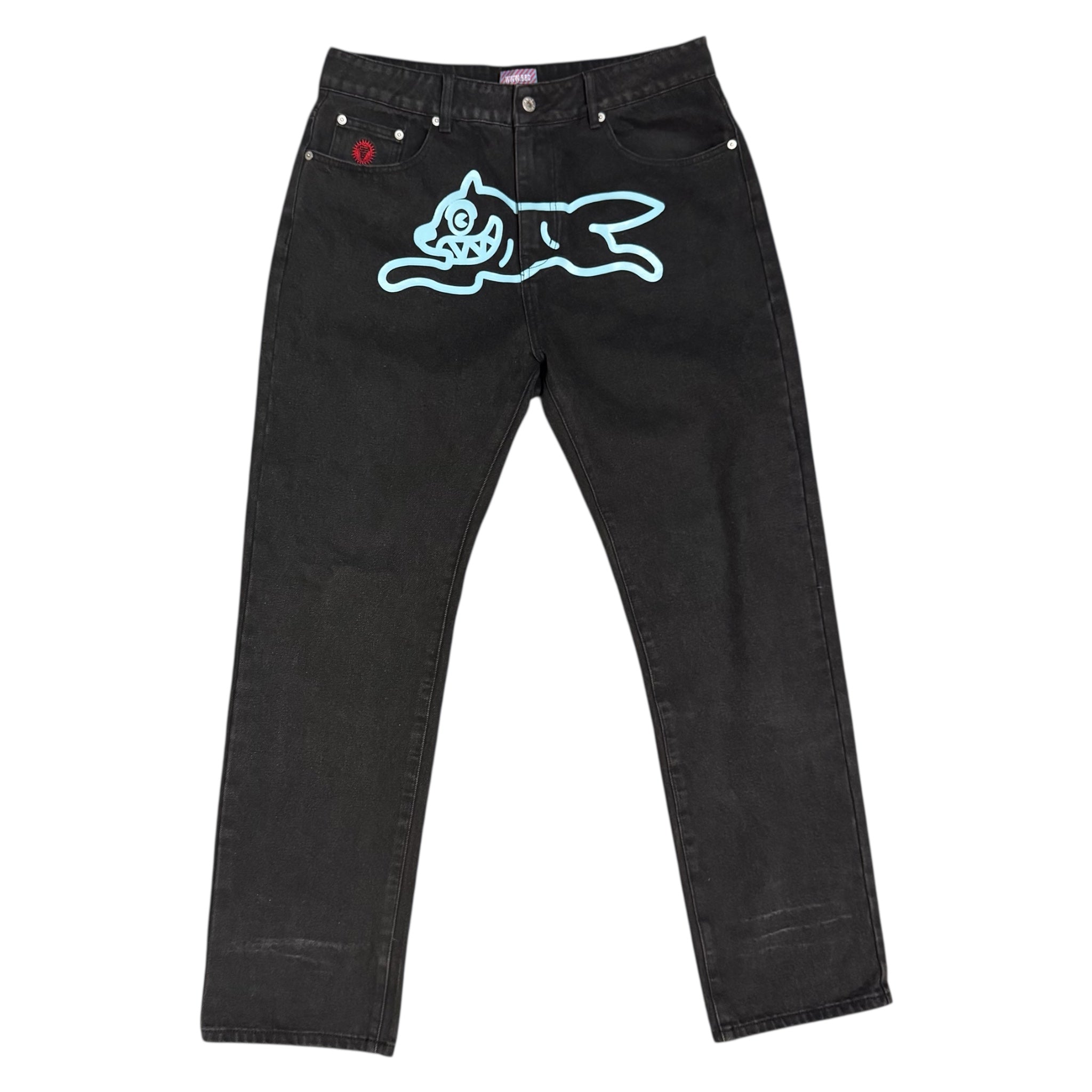Ice Cream Running Dog Black Jeans
