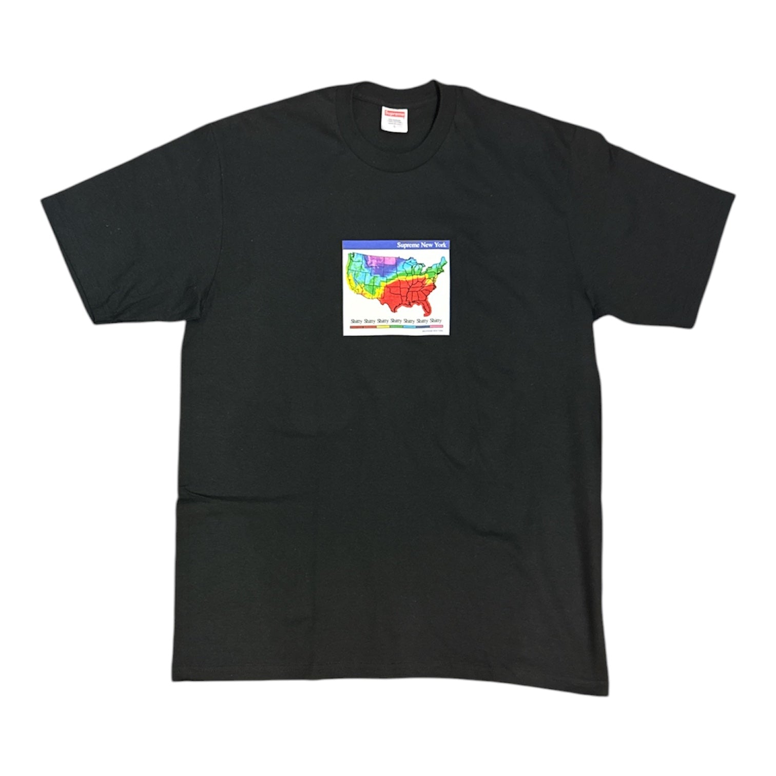 Supreme FW23 Weather Black Tshirt