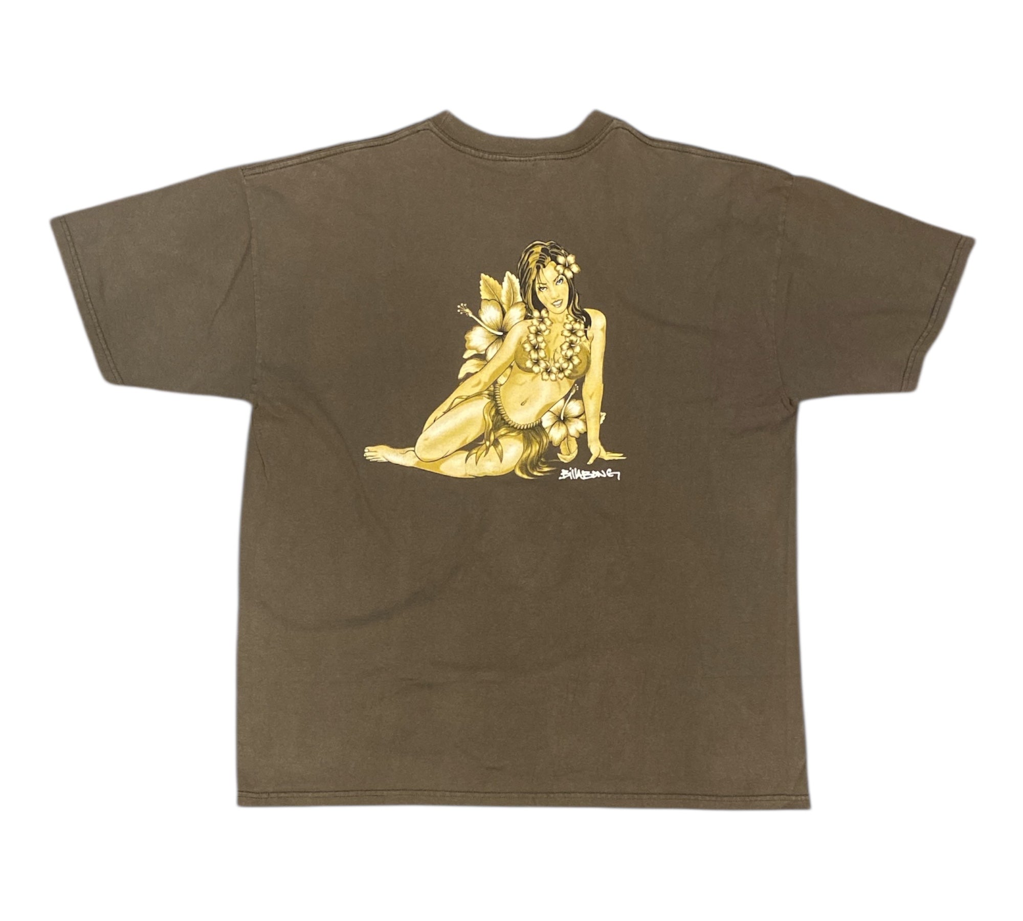 Billabong Hawaiian Hula Girls Brown Tshirt