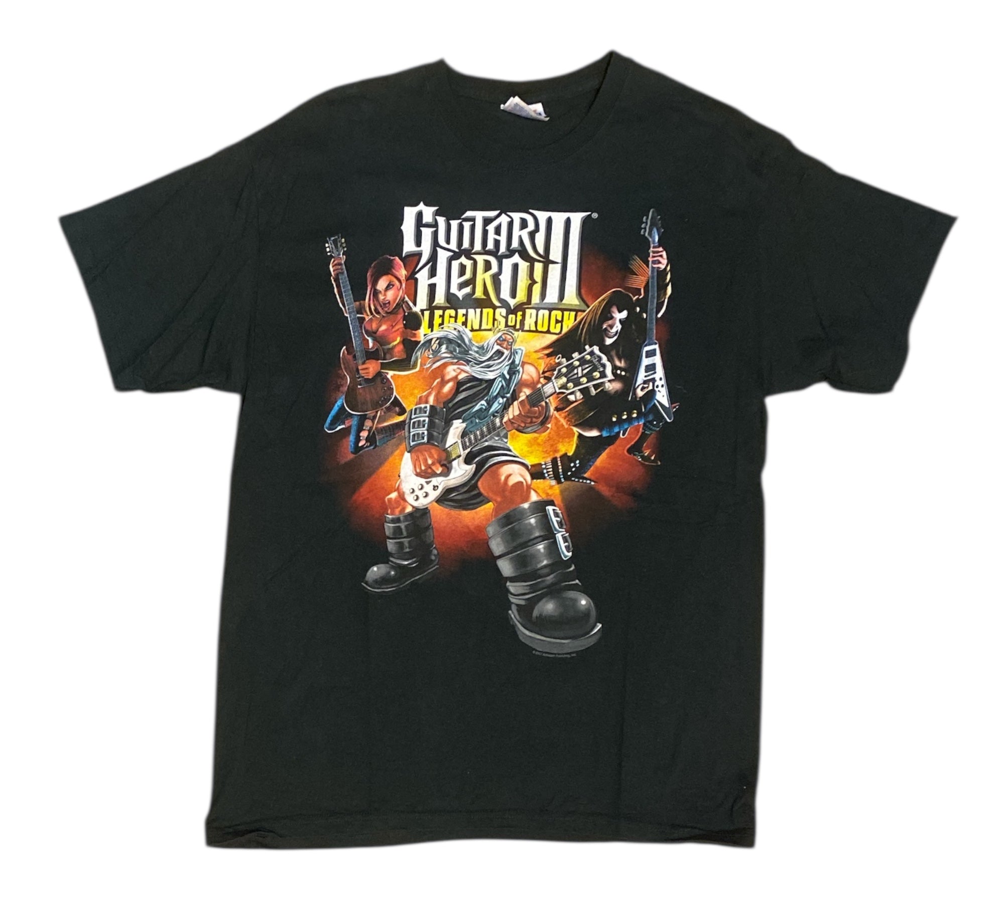 Vintage 2007 Guitar Hero III Legends Of Rock Black Tshirt
