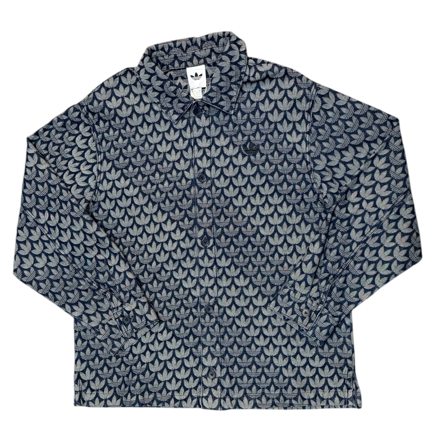 Adidas Denim Monogram Overshirt Jacket