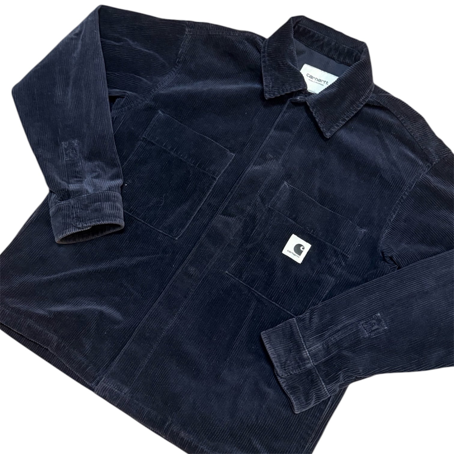 Carhartt WIP Foya Navy Corduroy Overshirt Jacket (W)