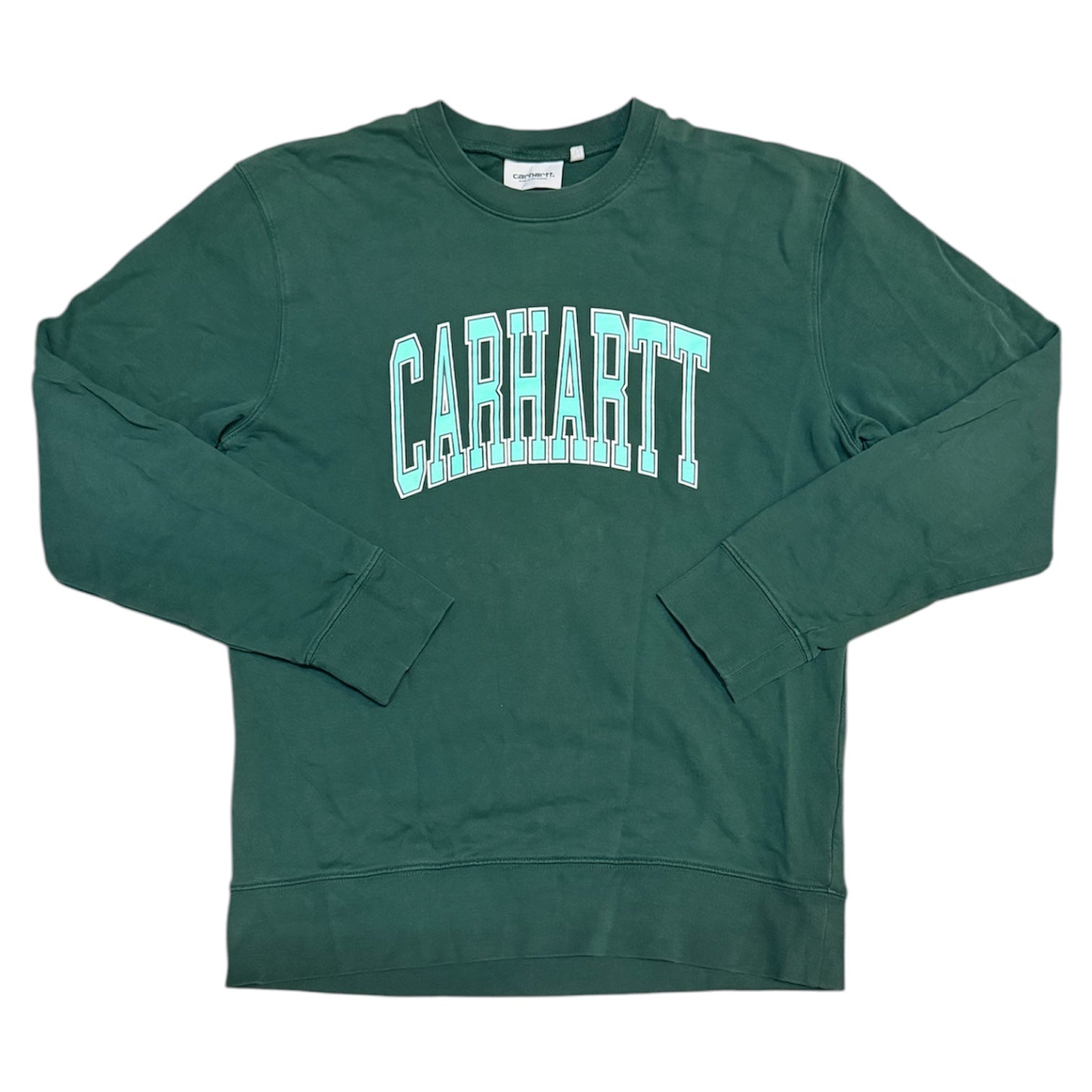 Carhartt WIP Division Arc Logo Dark Green Sweatshirt