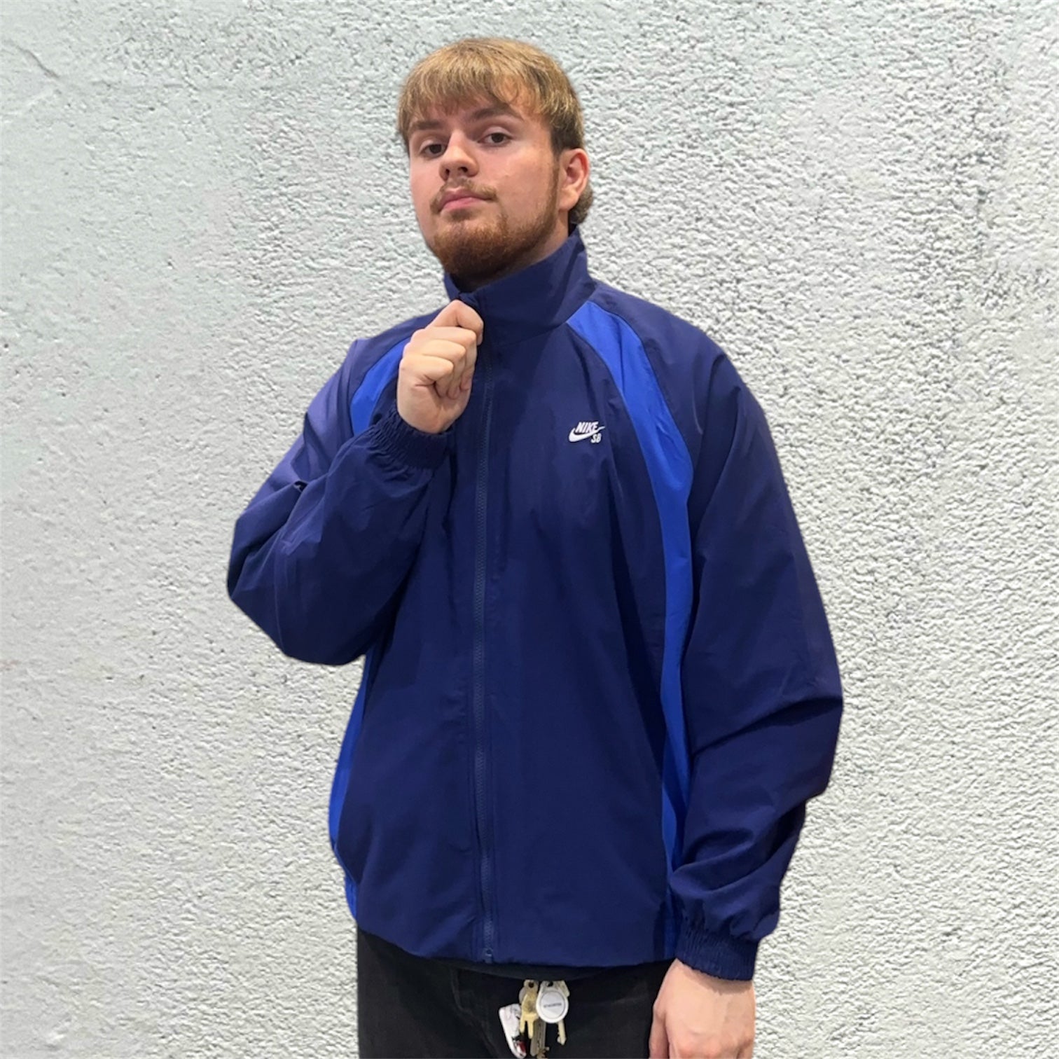 Nike SB Full-Zip Woven Skate Blue Navy Jacket