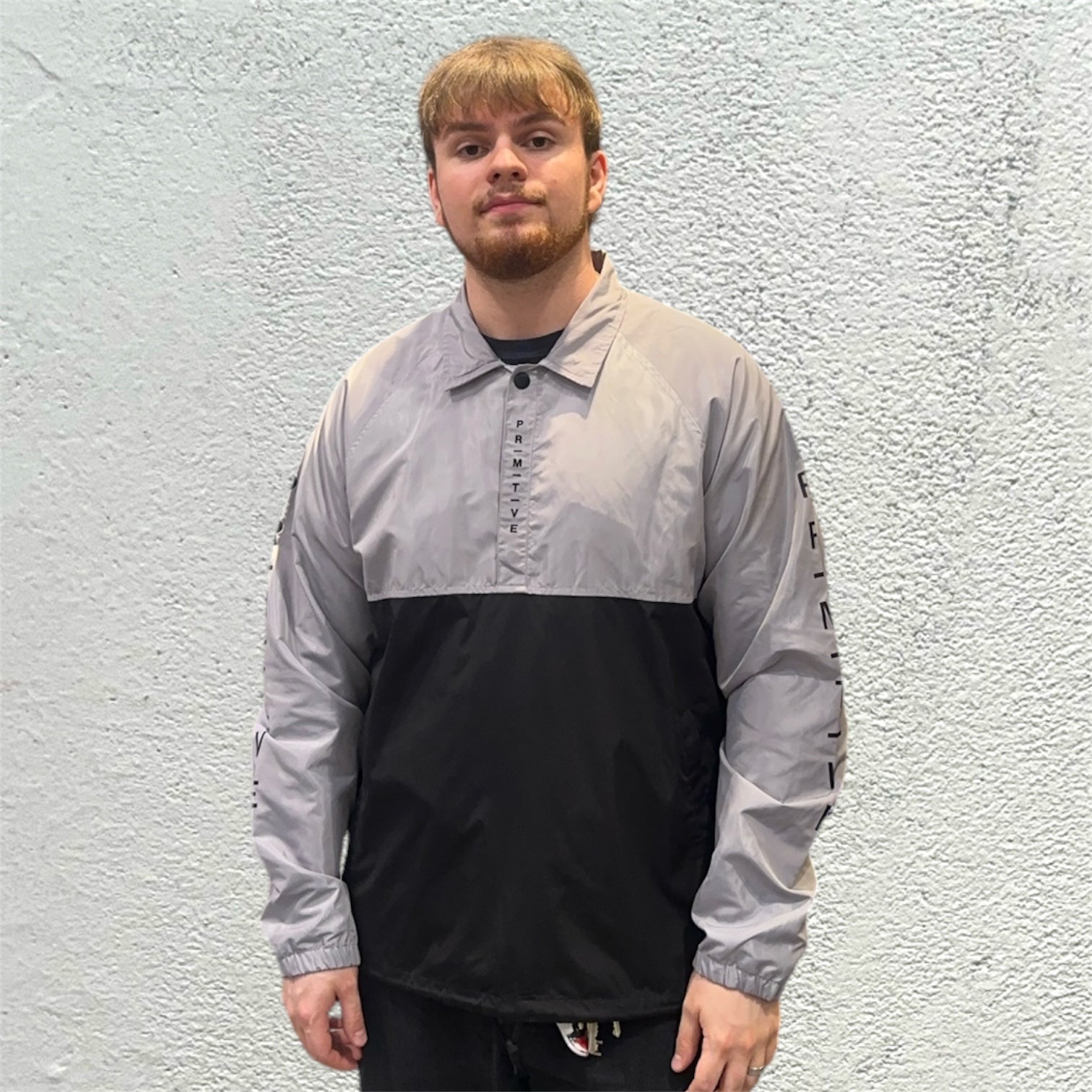Primitive Anorak Grey Black Coach Jacket