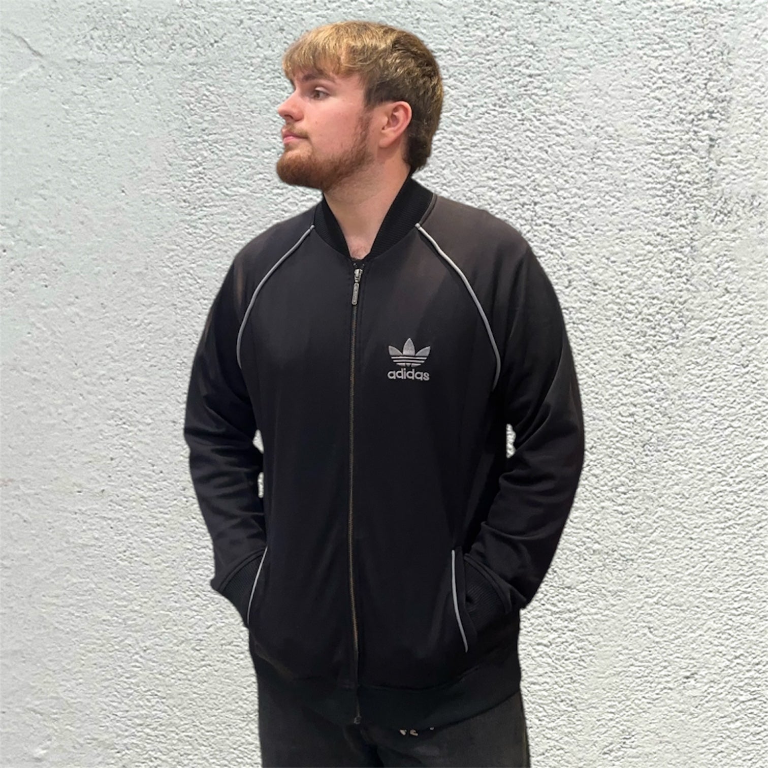 Adidas Originals Retro Trefoil Black Track Top