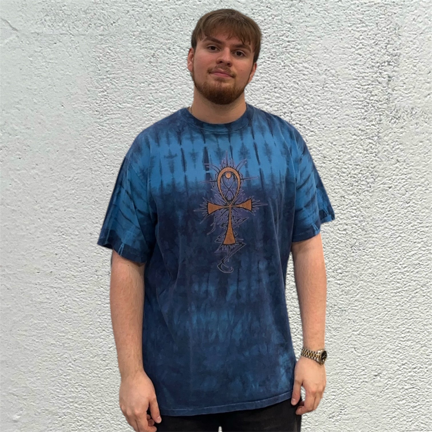 Action Tees Tie Dye Blue Tie Dye Tshirt