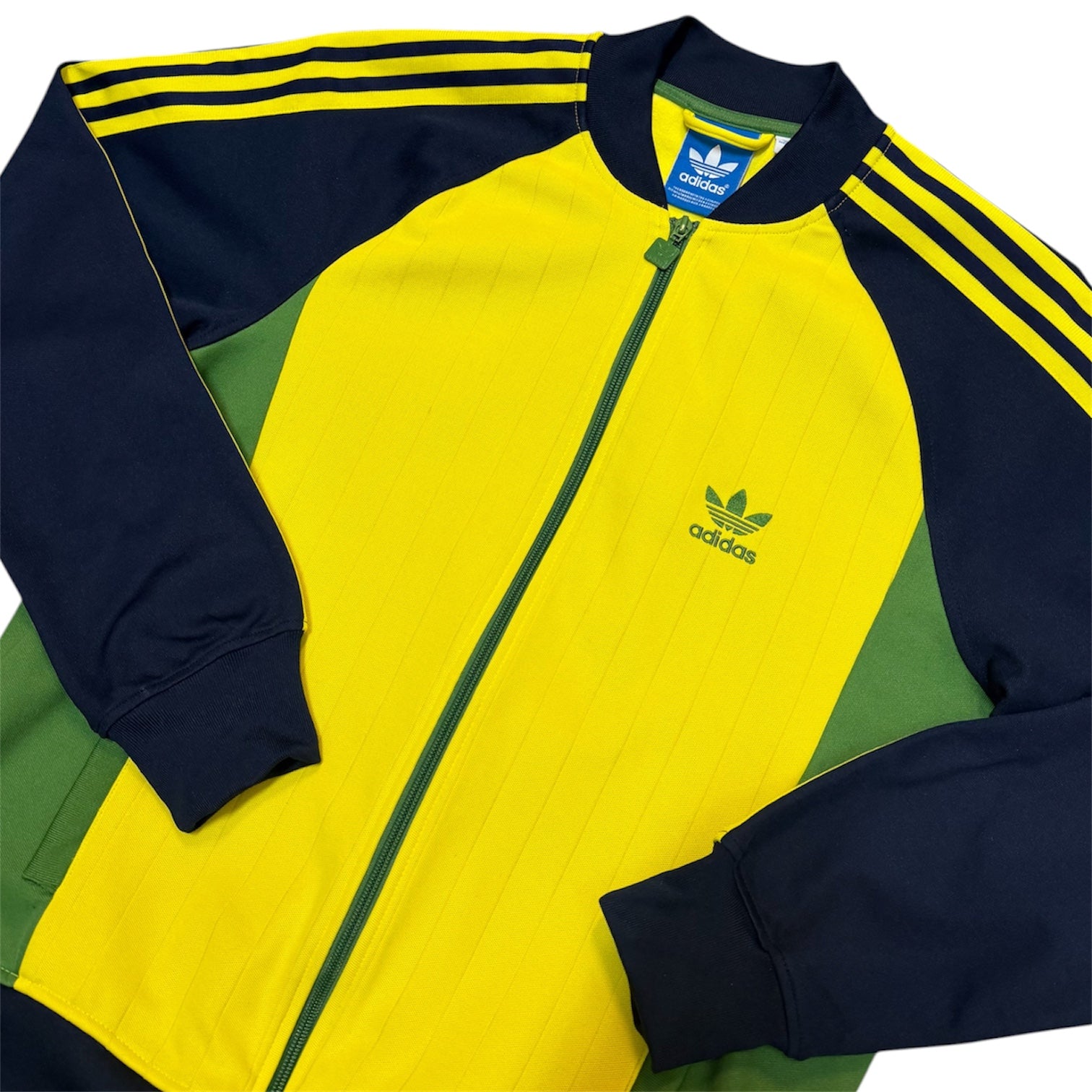 Adidas Originals Navy Yellow Green Track Top