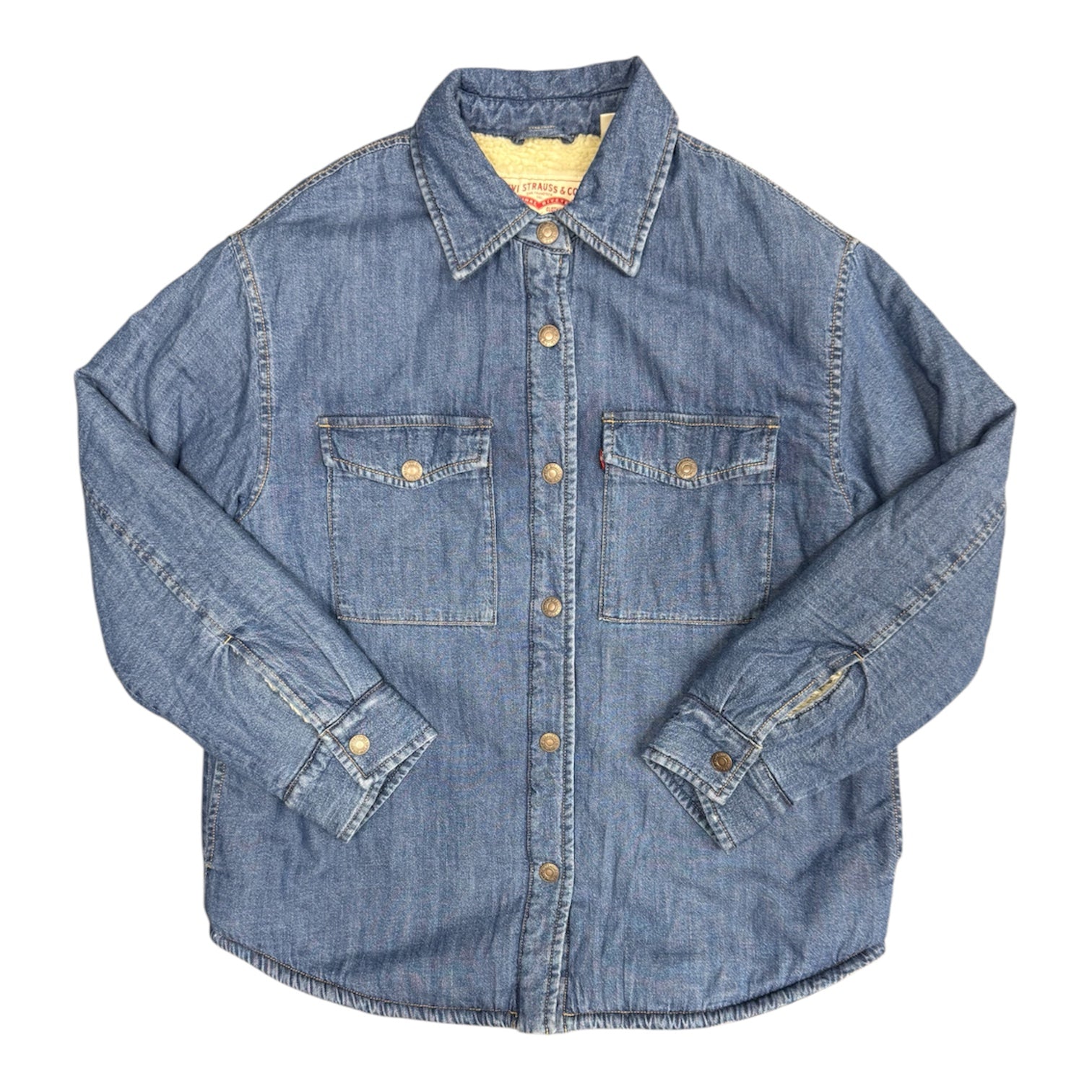 Levi's Denim Sherpa Overshirt Jacket
