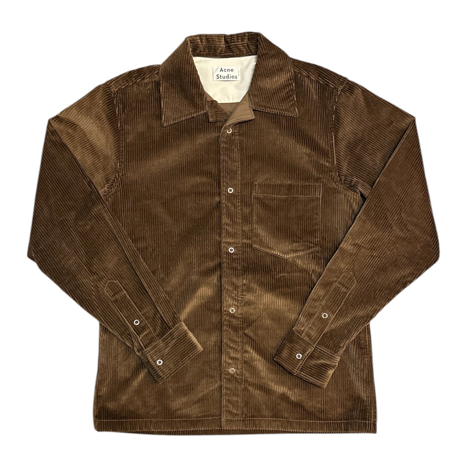 Acne Studios Brown Corduroy Overshirt Jacket