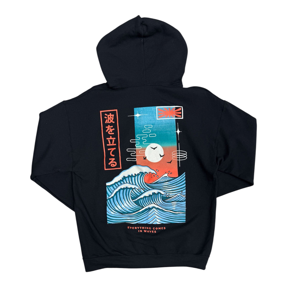 Bowery Supply Co. Wave Black Hoodie