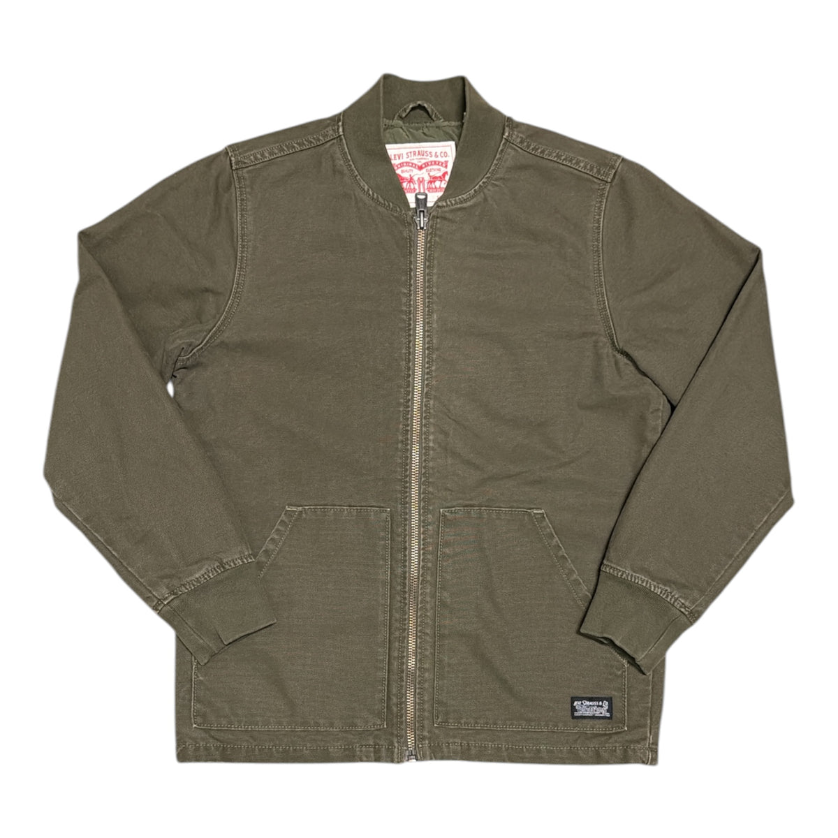 Levi's Olive Canvas Bomber Jacket