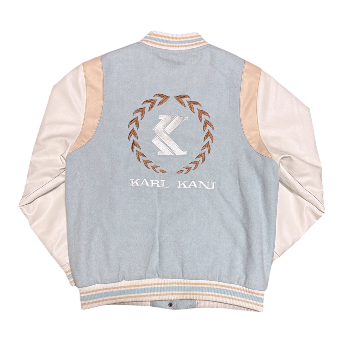 Karl Kani Light Blue White Varsity Jacket