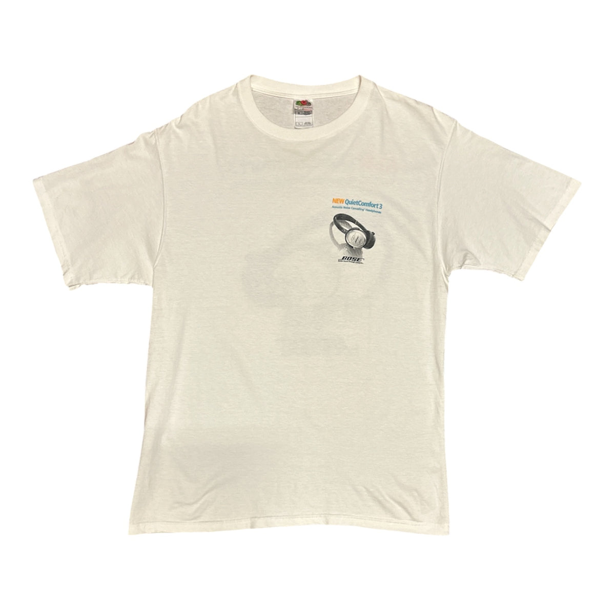 Vintage Bose QuietComfort 3 Noise Cancelling White Tshirt